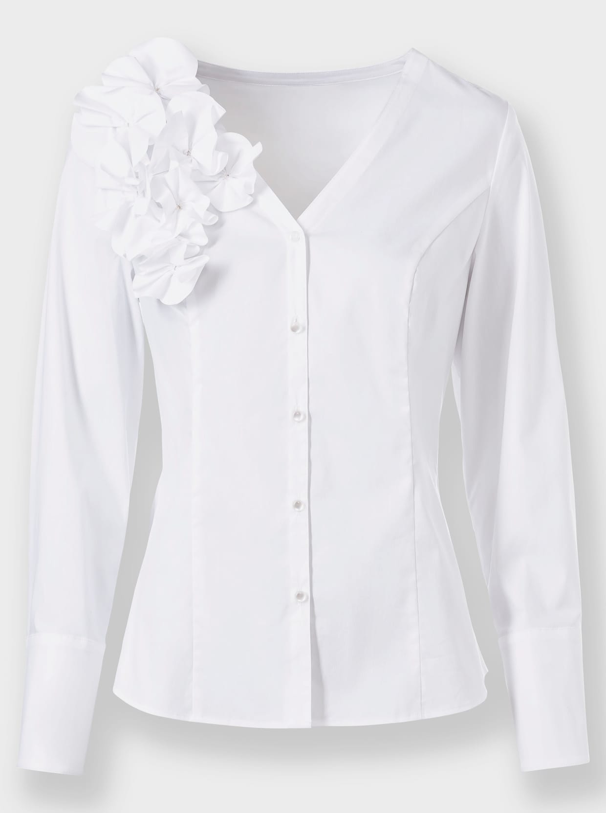 heine Blouse met lange mouwen - wit