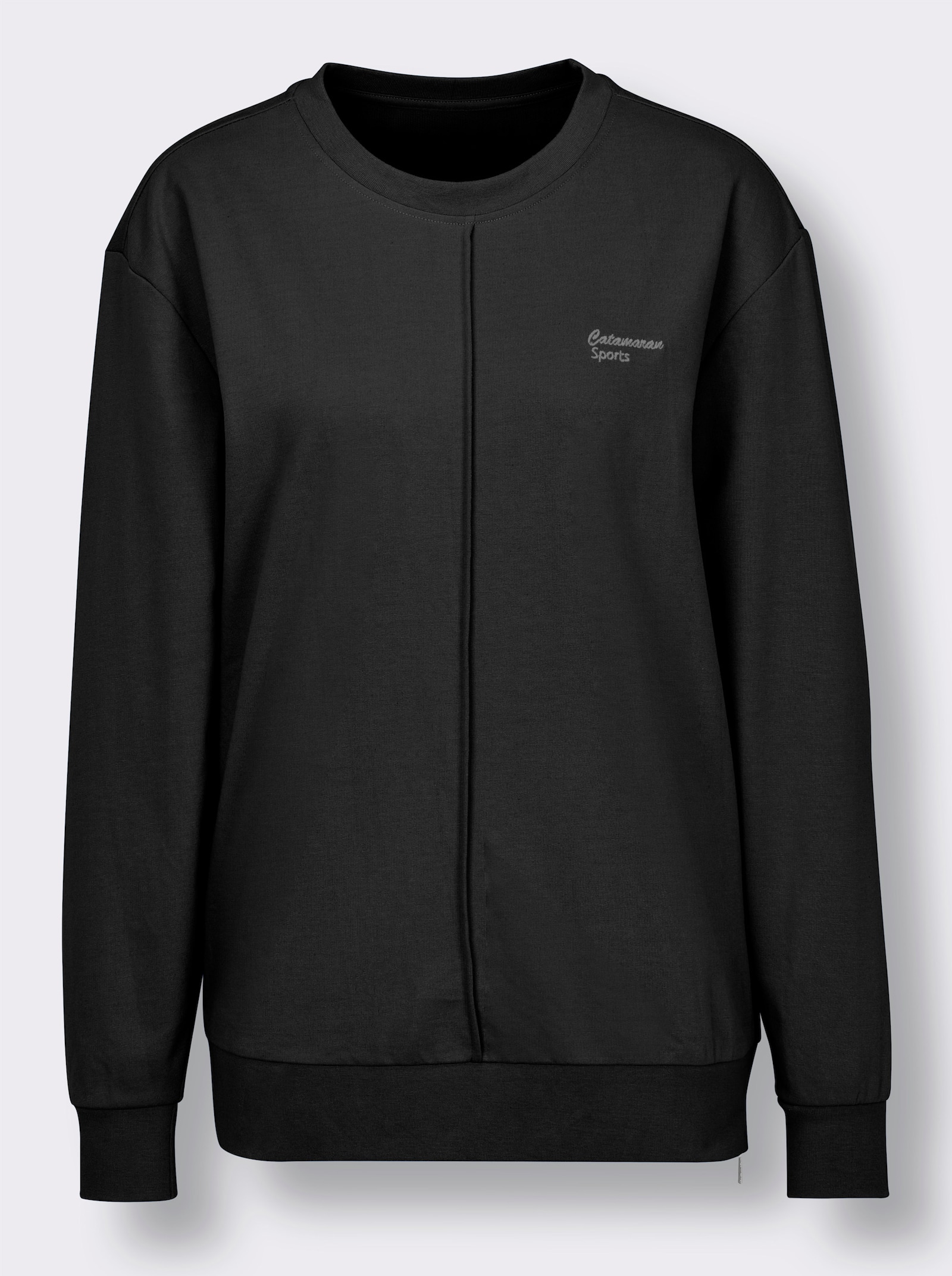 Catamaran Sports Freizeitshirt mit Biese vorne - schwarz
