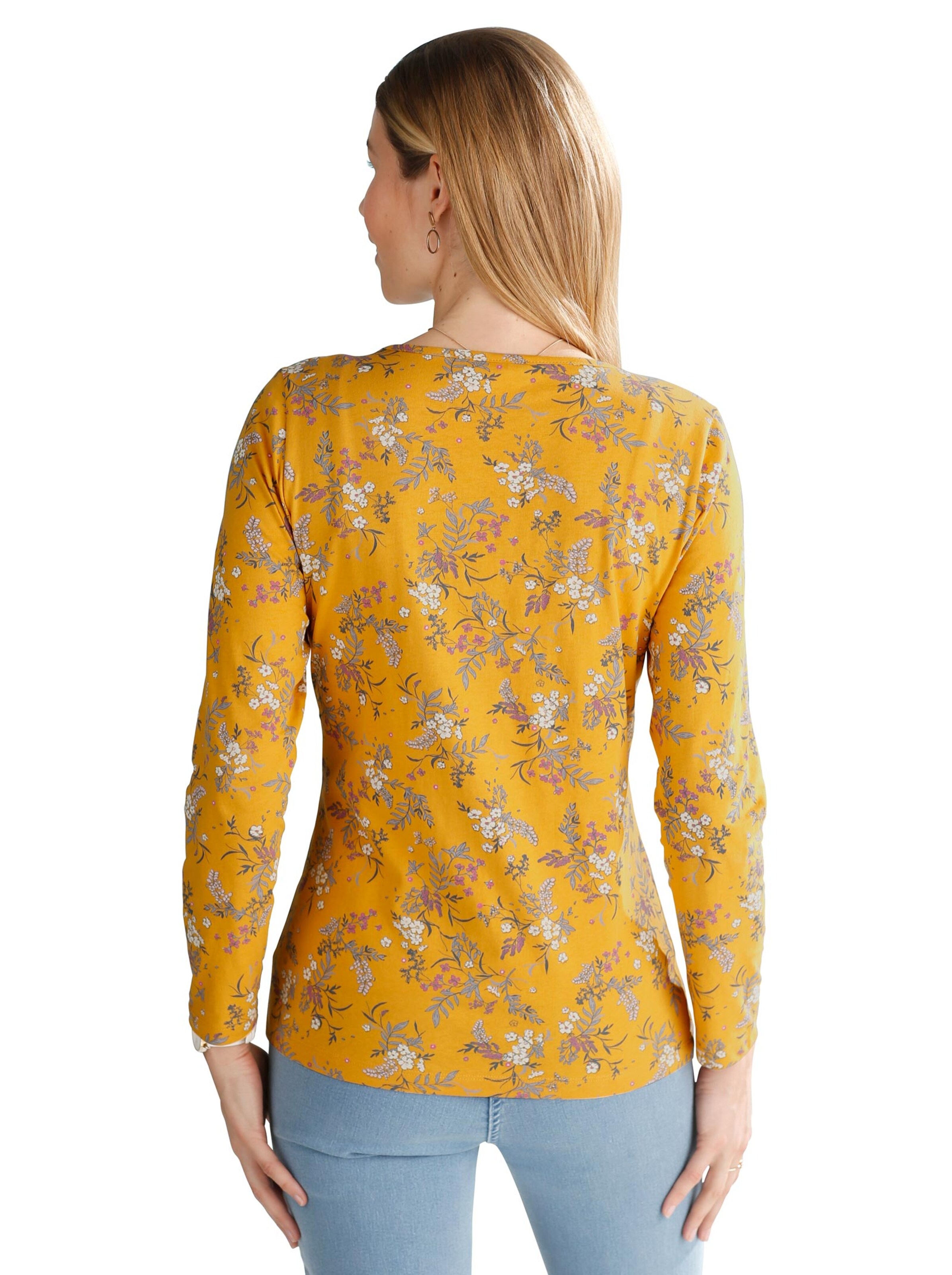 Shirt - ocker-bedruckt