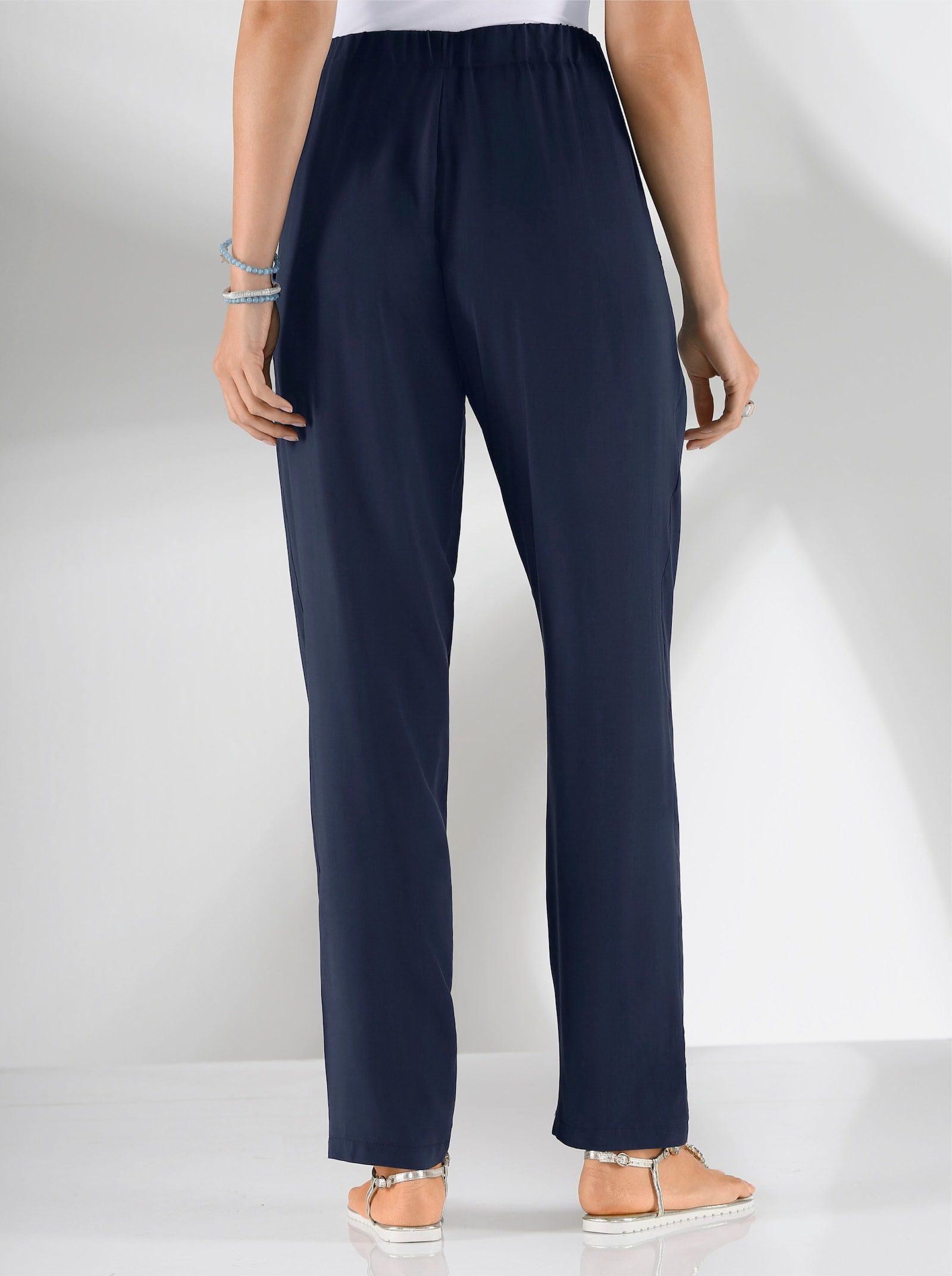 Schlupfhose mit Rundum-Dehnbund - marine
