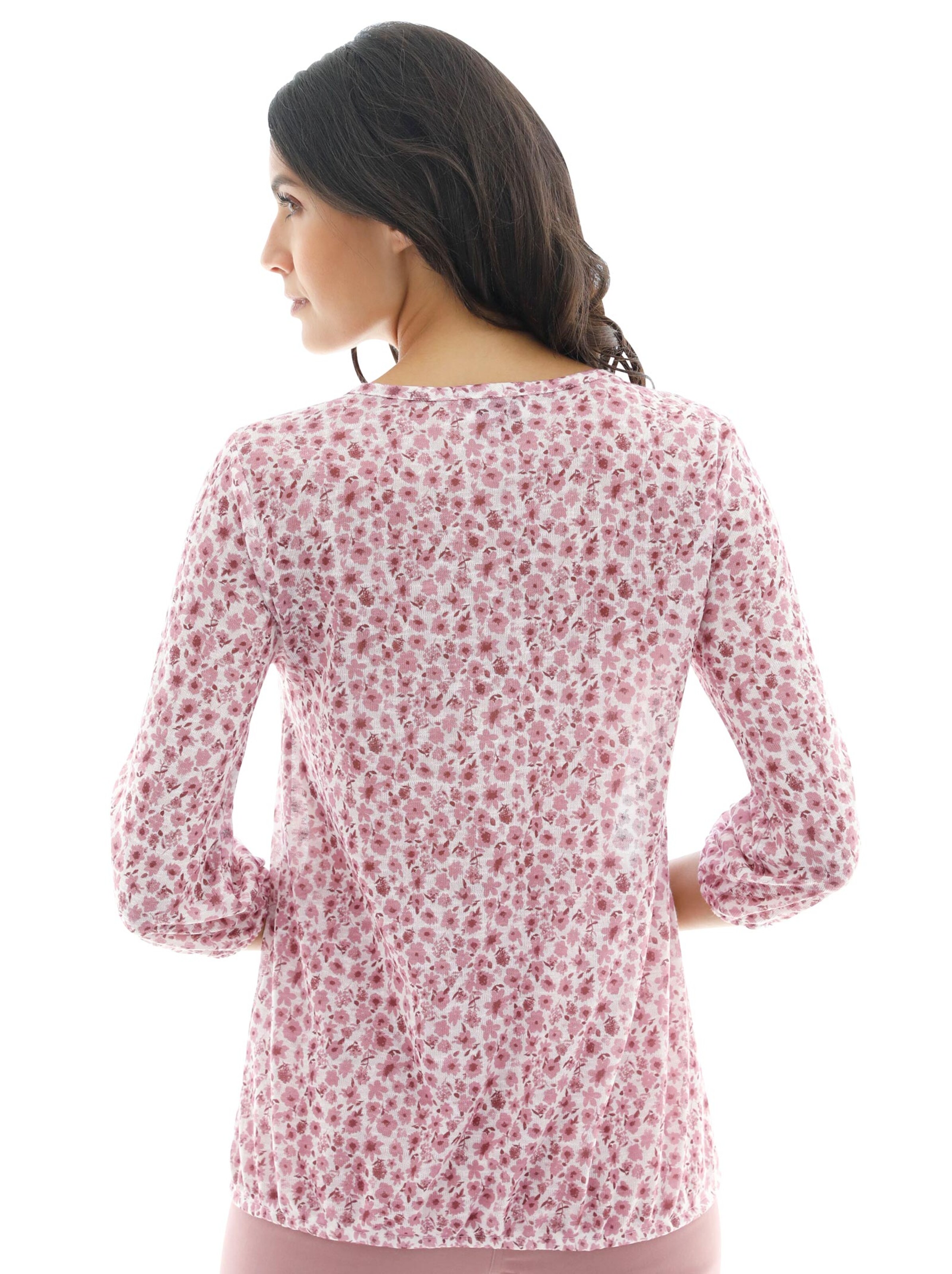 Shirt - rosenholz-gemustert