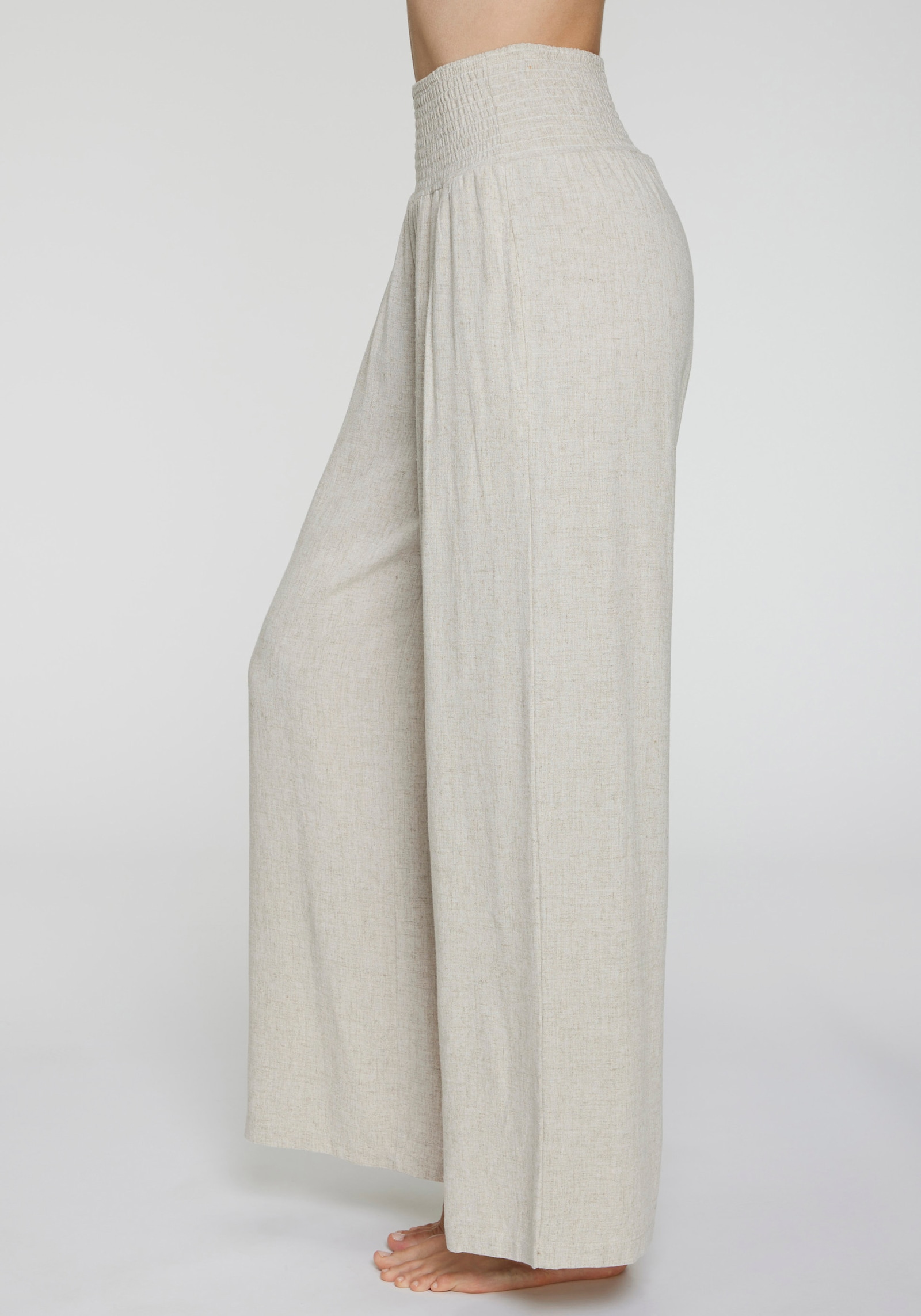 French Connection Leinenhose - beige meliert