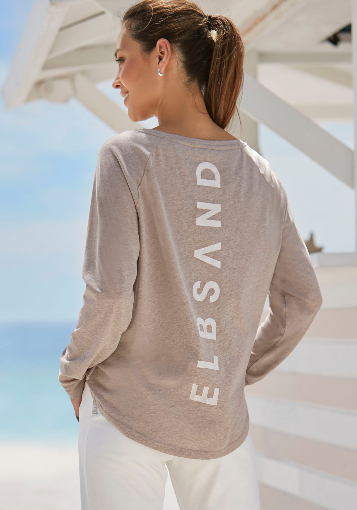 Elbsand Manches longues - taupe
