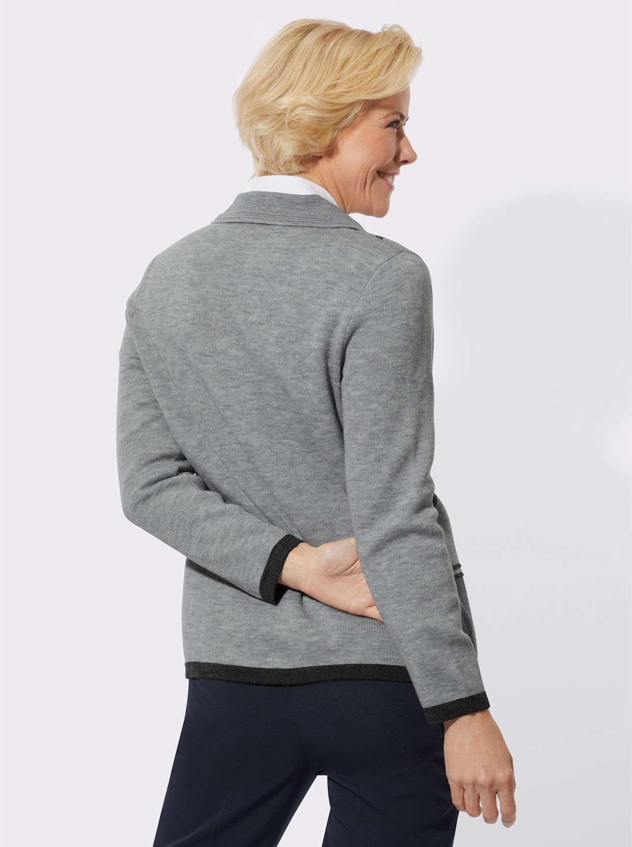 Vest - steengrijs/gemêleerd