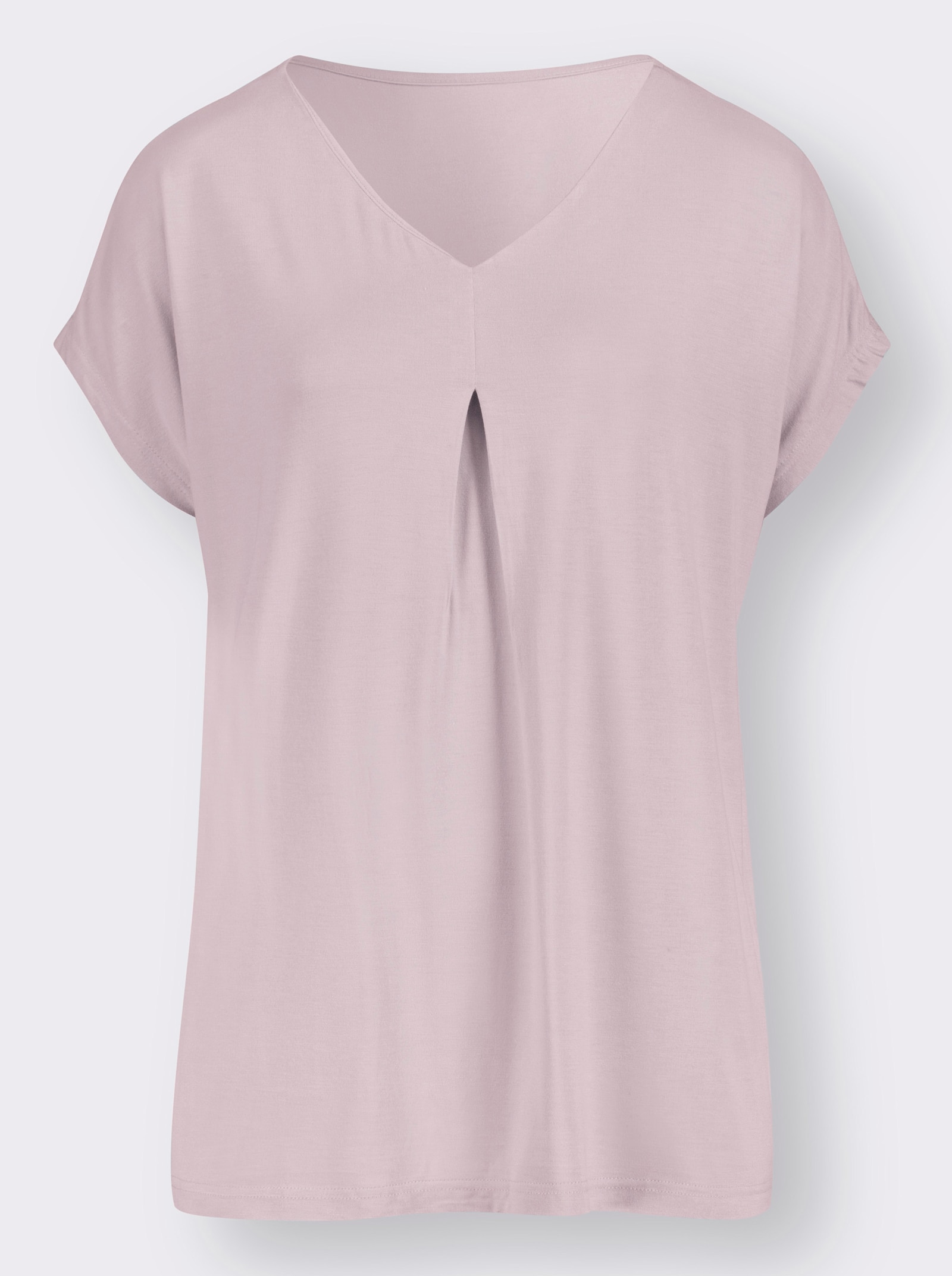 Shirt in Viskose-Qualität - flieder