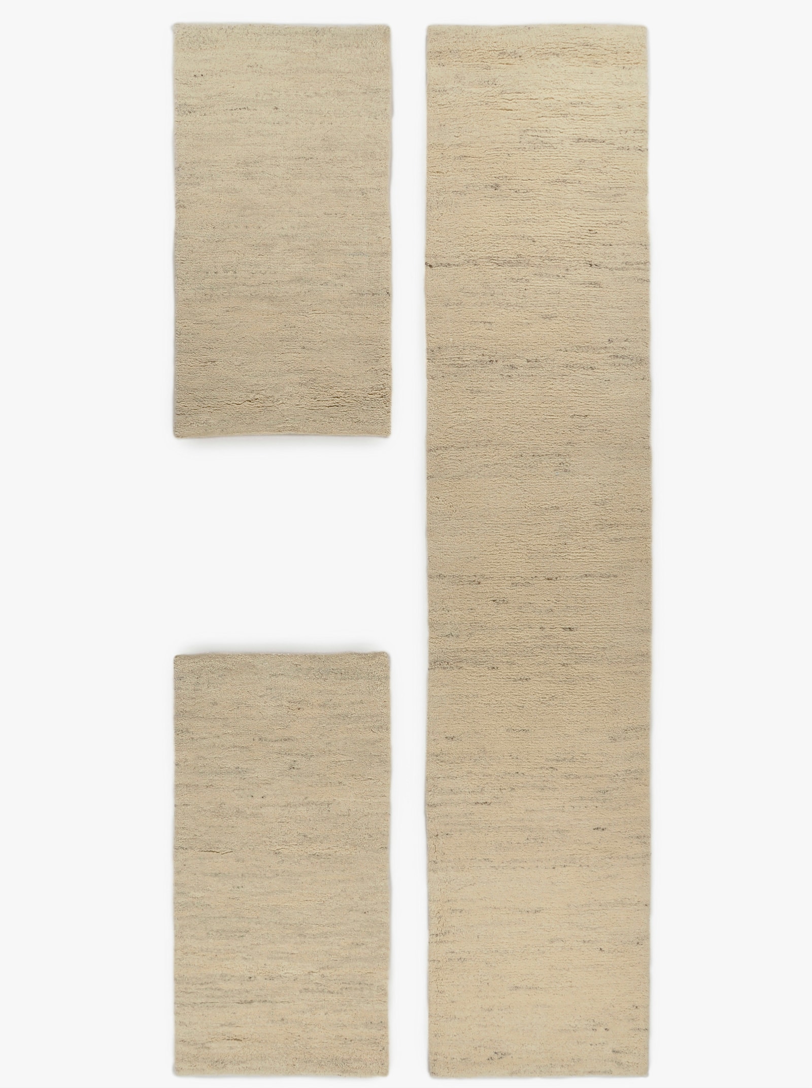 Theko Teppich - natur-grau