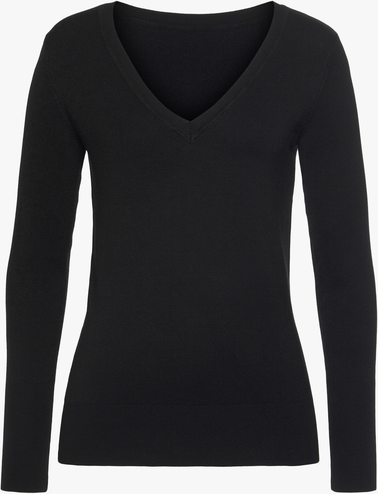 Vivance Pullover met V-hals - zwart