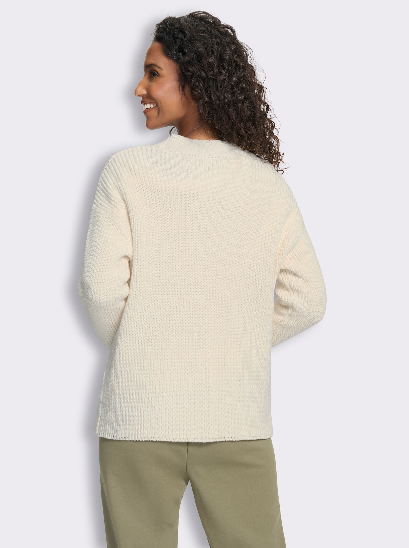 heine Strickjacke mit Taschen - ecru