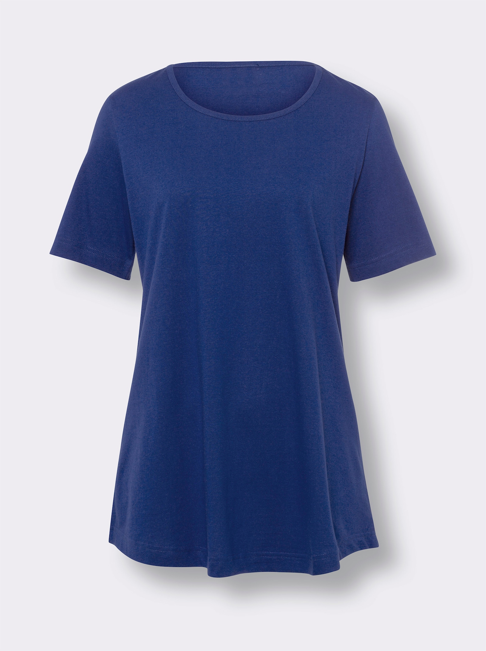 Longshirt im Doppelpack - royalblau + pink