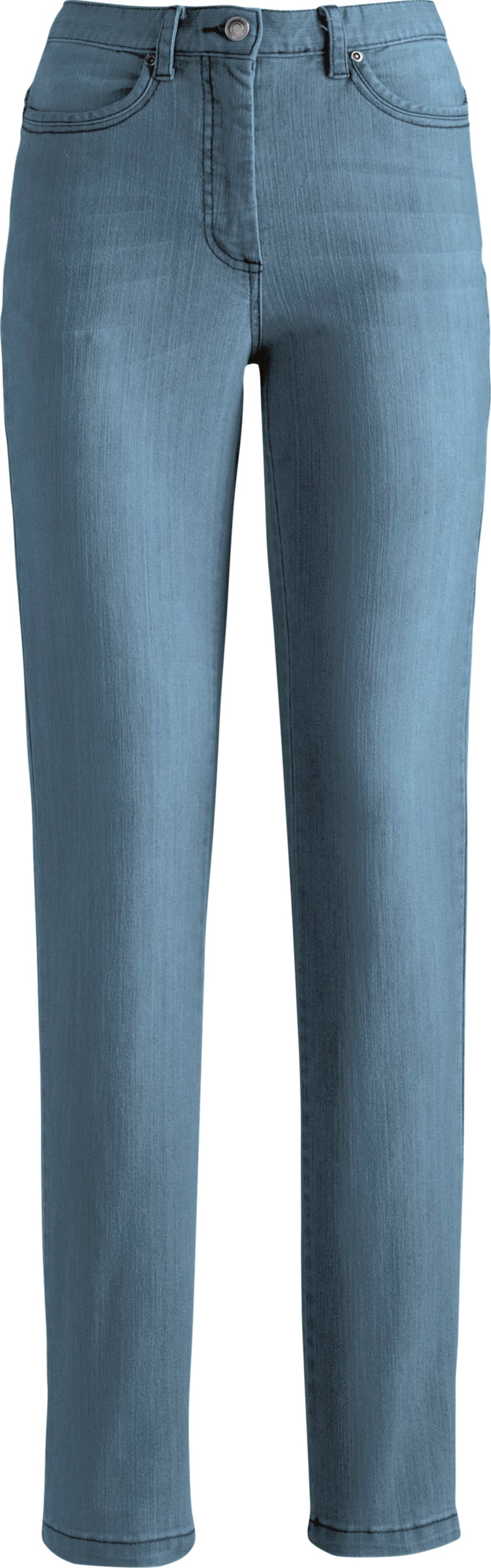 Damen 5-Pocket-Jeans mit Hell-Dunkel-Effekt blue-bleached, Größe 25 - Bild 3