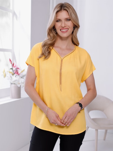 Longline blouse - geel