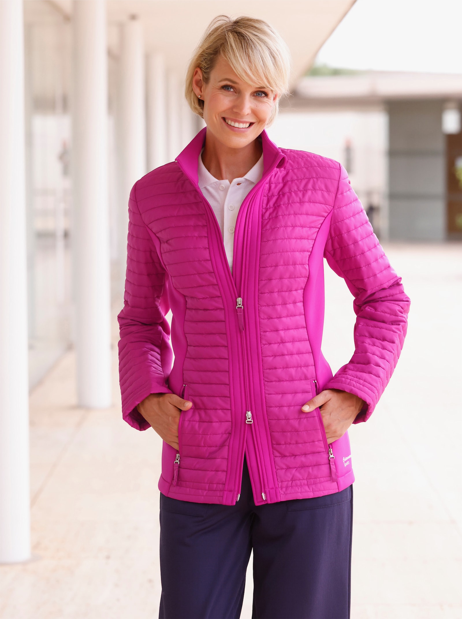 Catamaran Sports Steppjacke mit Scuba-Einsätzen - magenta