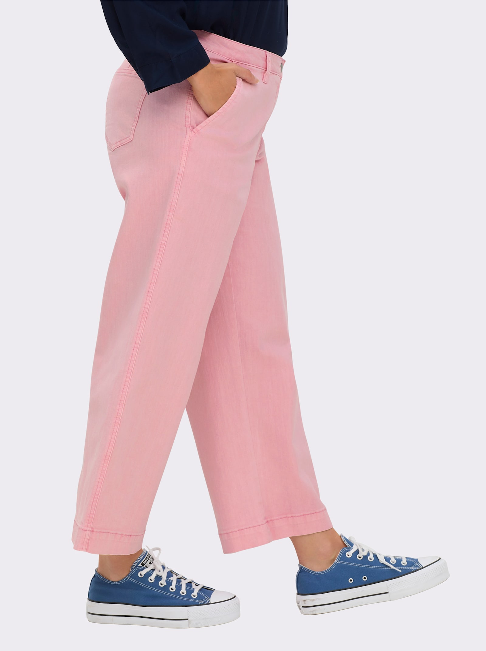 Culotte mit aufgesetzten Taschen hinten - hortensie