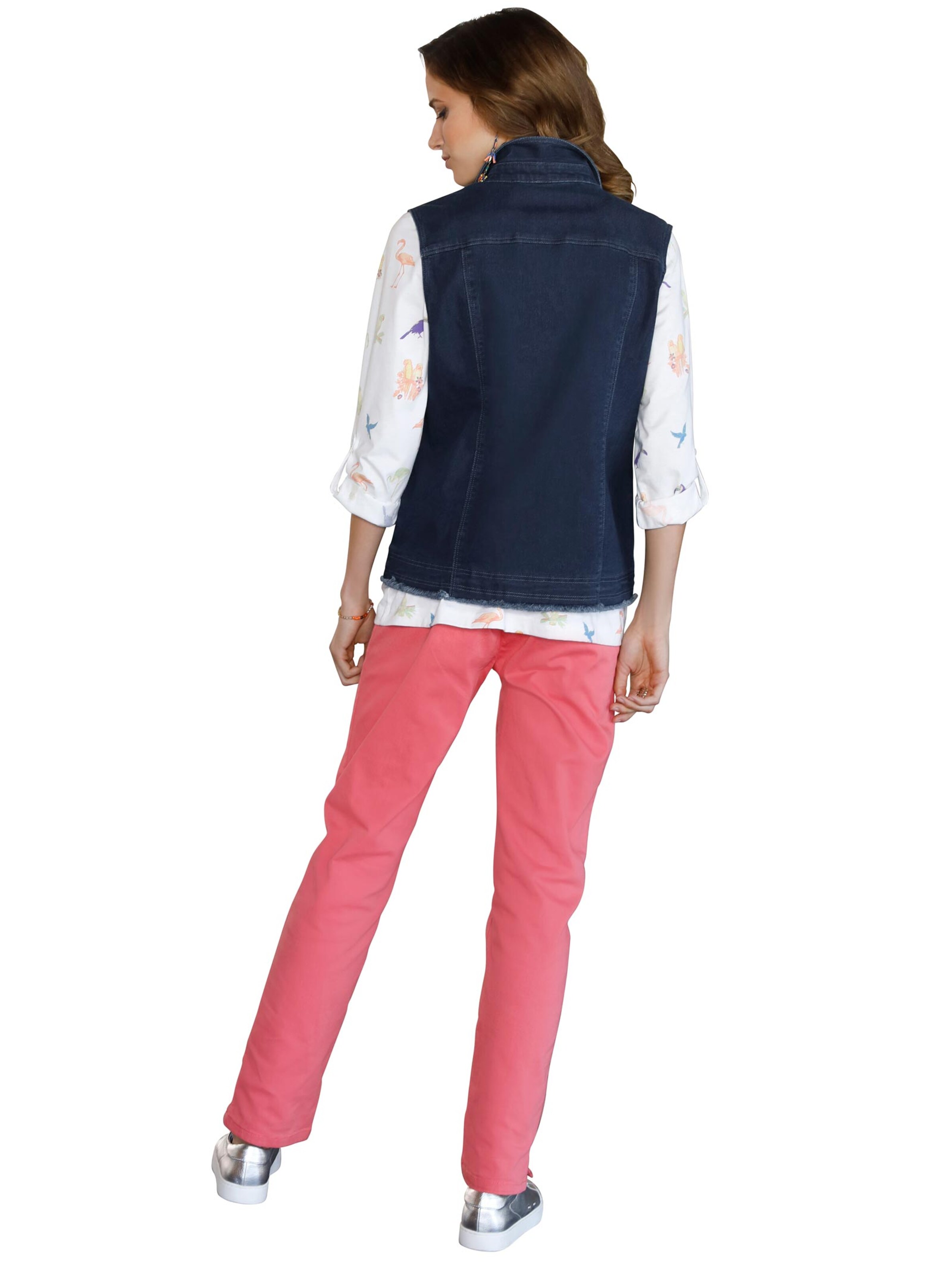 Jeans-Weste - blue-stone-washed