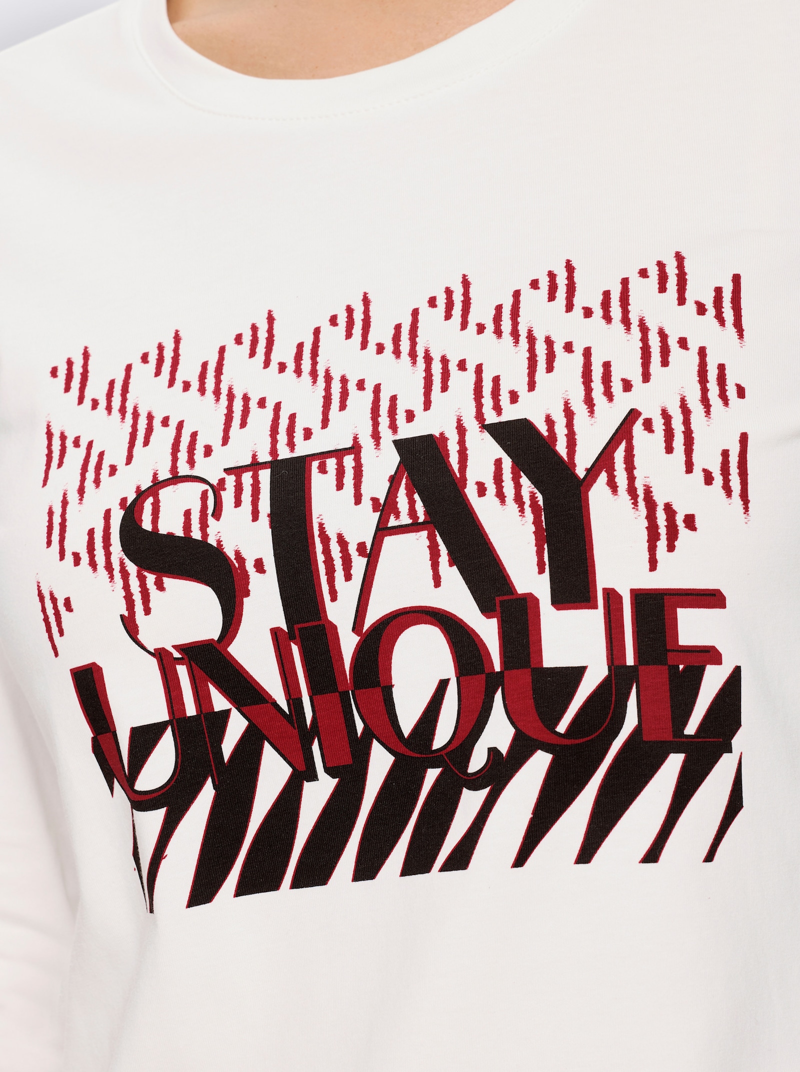 heine 3/4-Arm-Shirt mit Lettering-Print - ecru