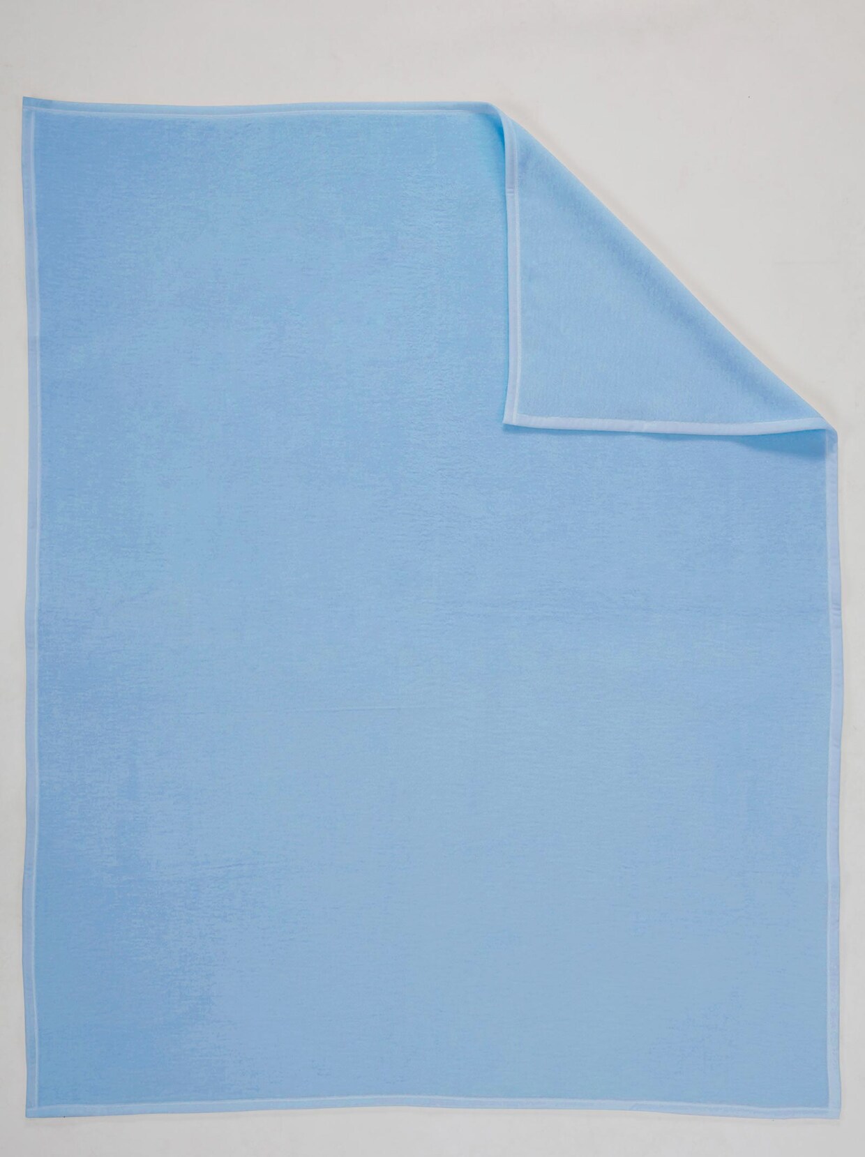 Biederlack Couverture en coton - bleu