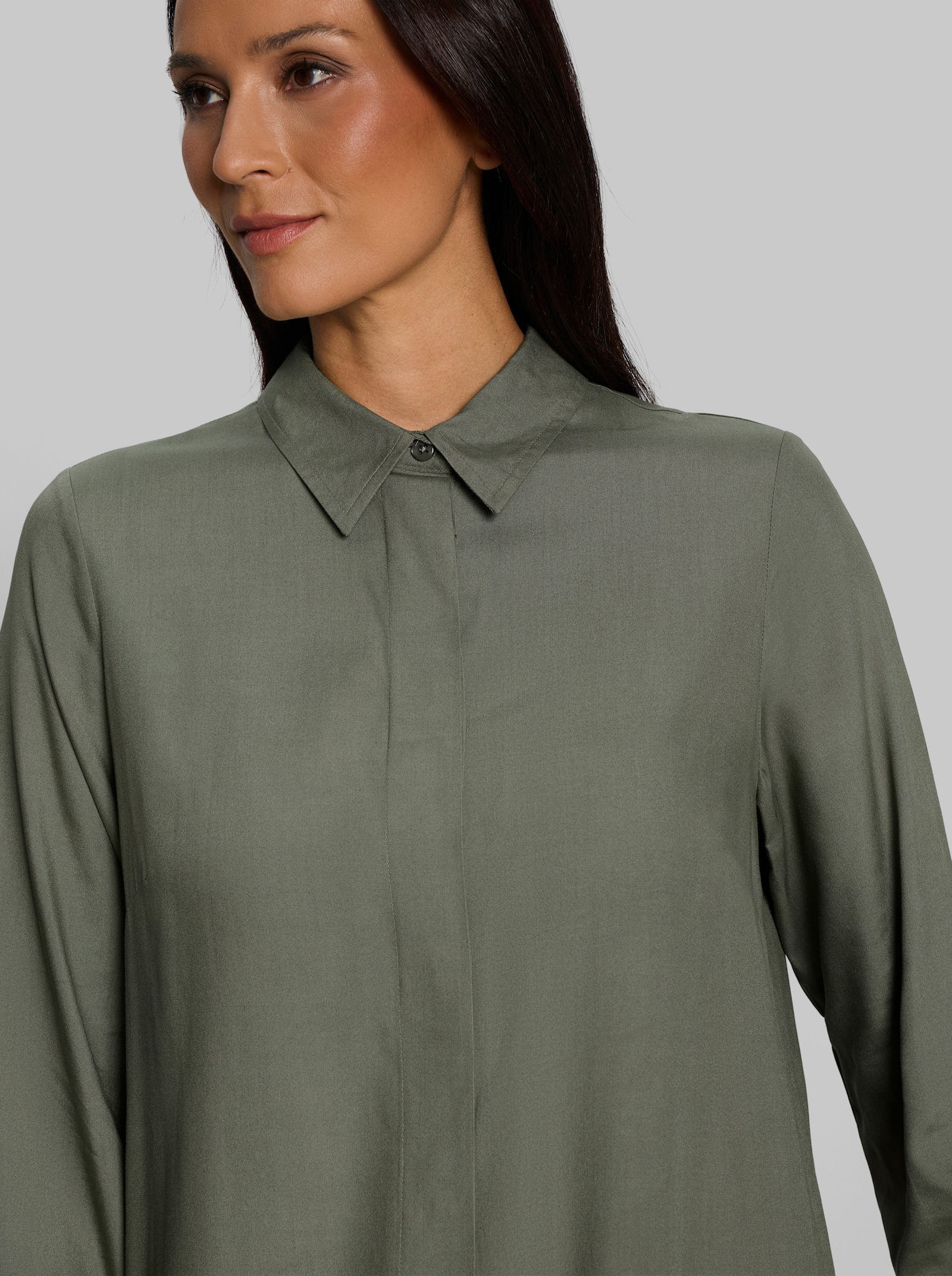 heine Blusenjacke in Longform - khaki
