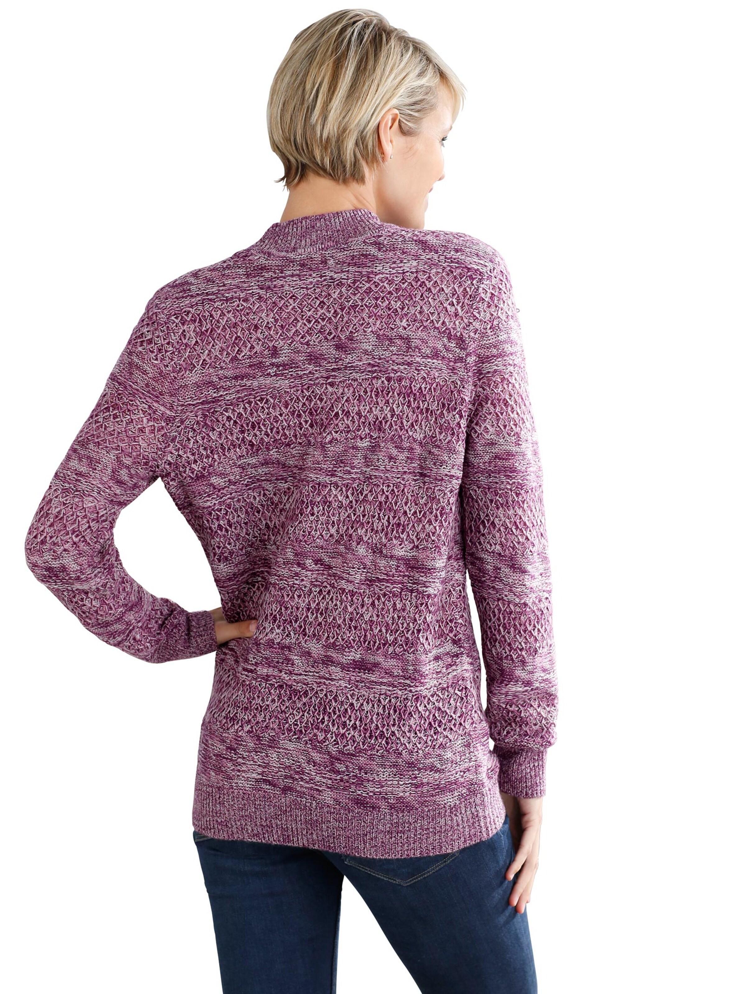 Pullover - beere-meliert