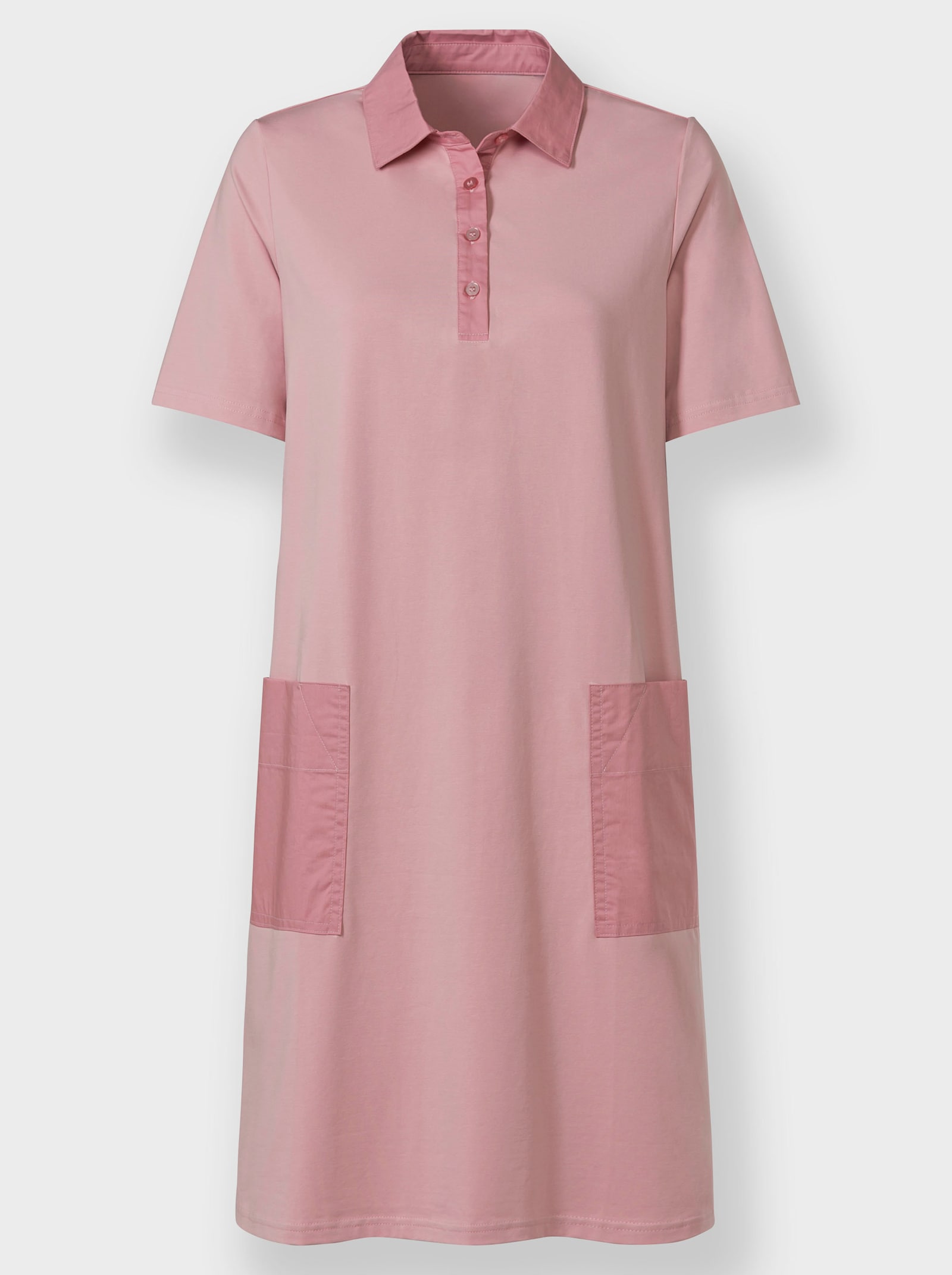 heine Jerseyjurk met 2 zakken - hortensia