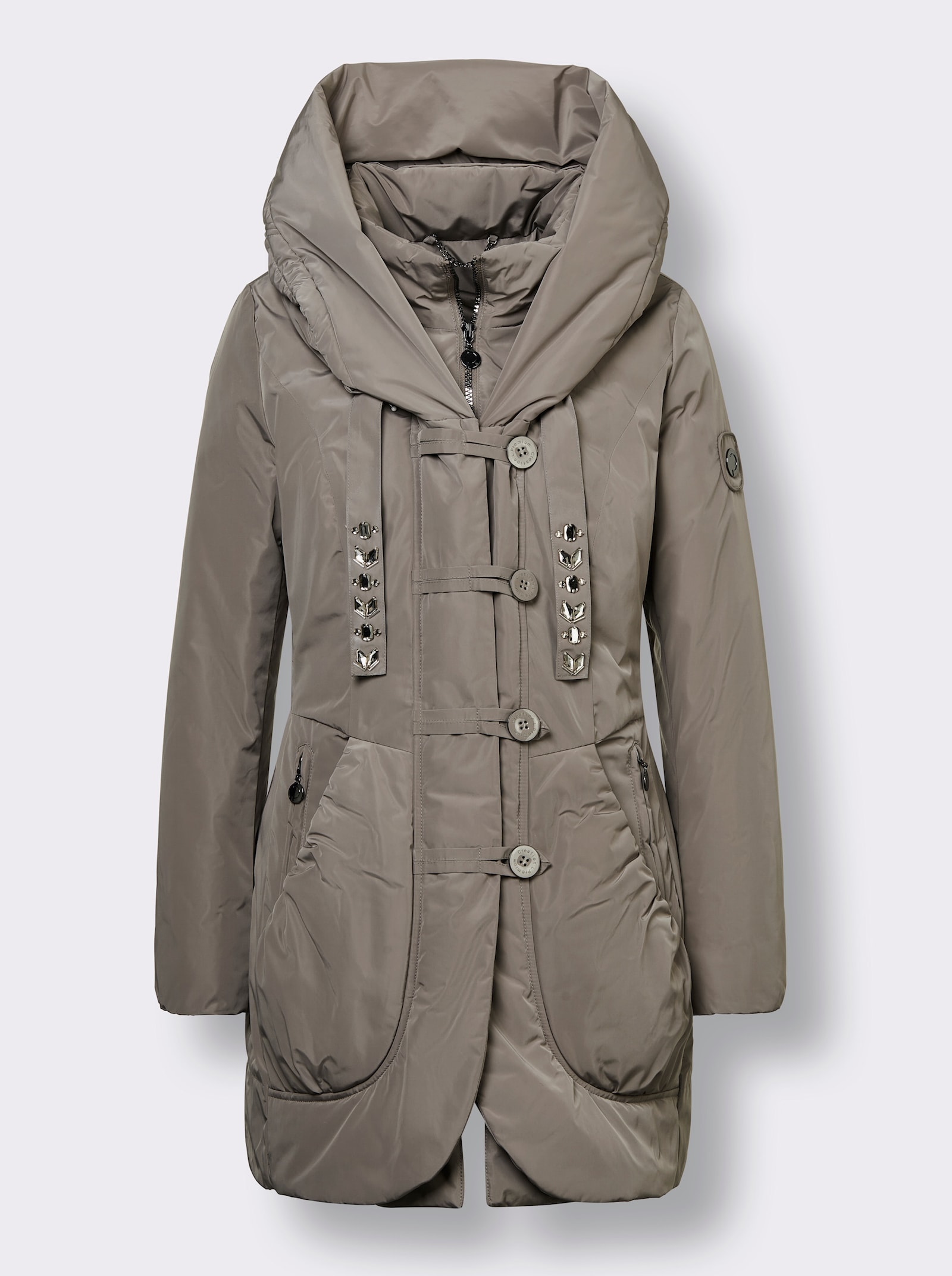 CREATION L PREMIUM Veste en duvet qualité mémoire de forme - taupe