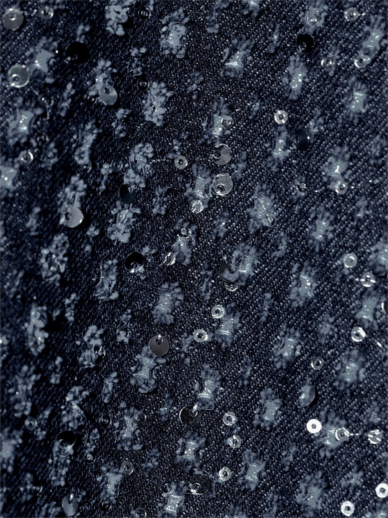 Blouson mit schimmernden Pailletten - dark blue