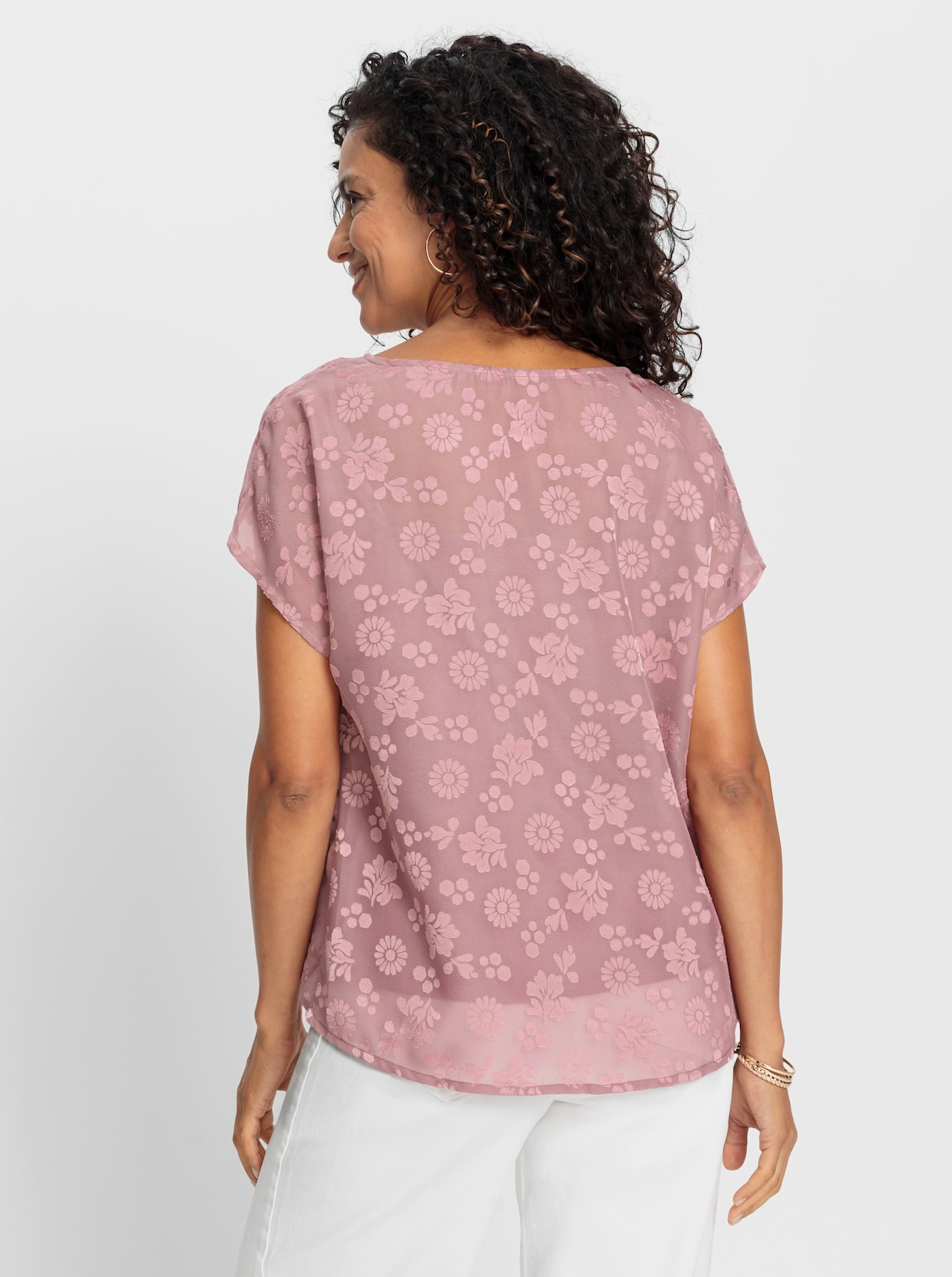 Comfortabele blouse - hortensia