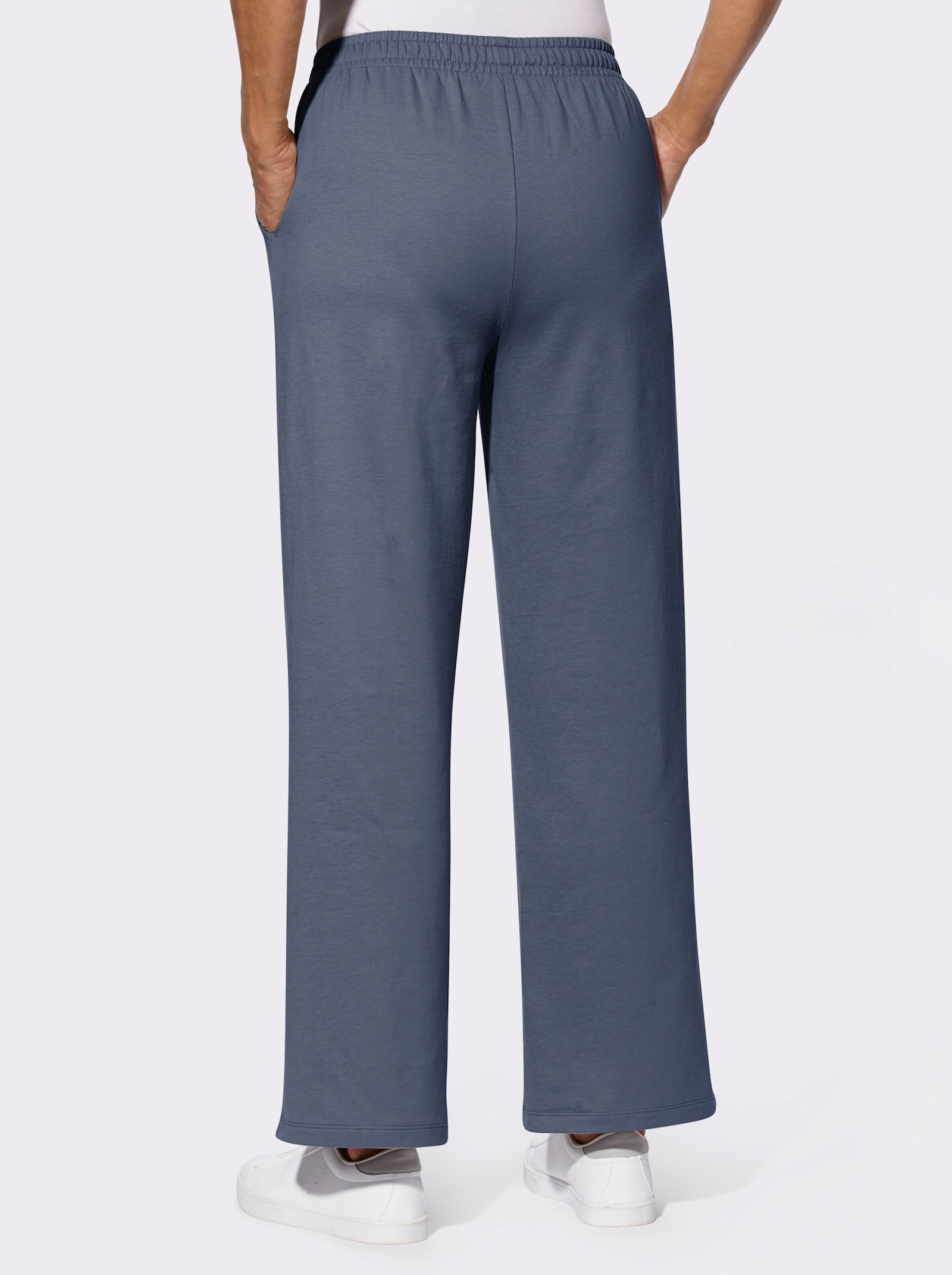 Kalhoty pro volný čas z teplákoviny - kouřová modrá