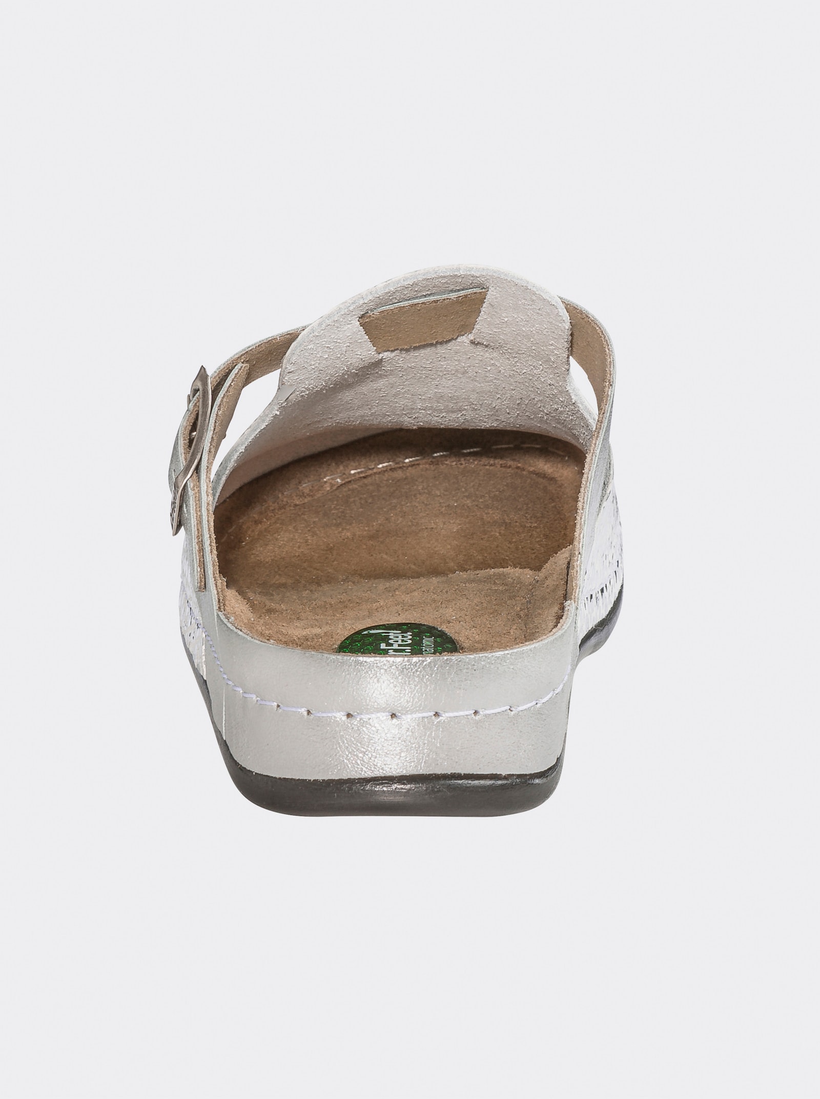 Dr. Feet Pantolette - silberfarben