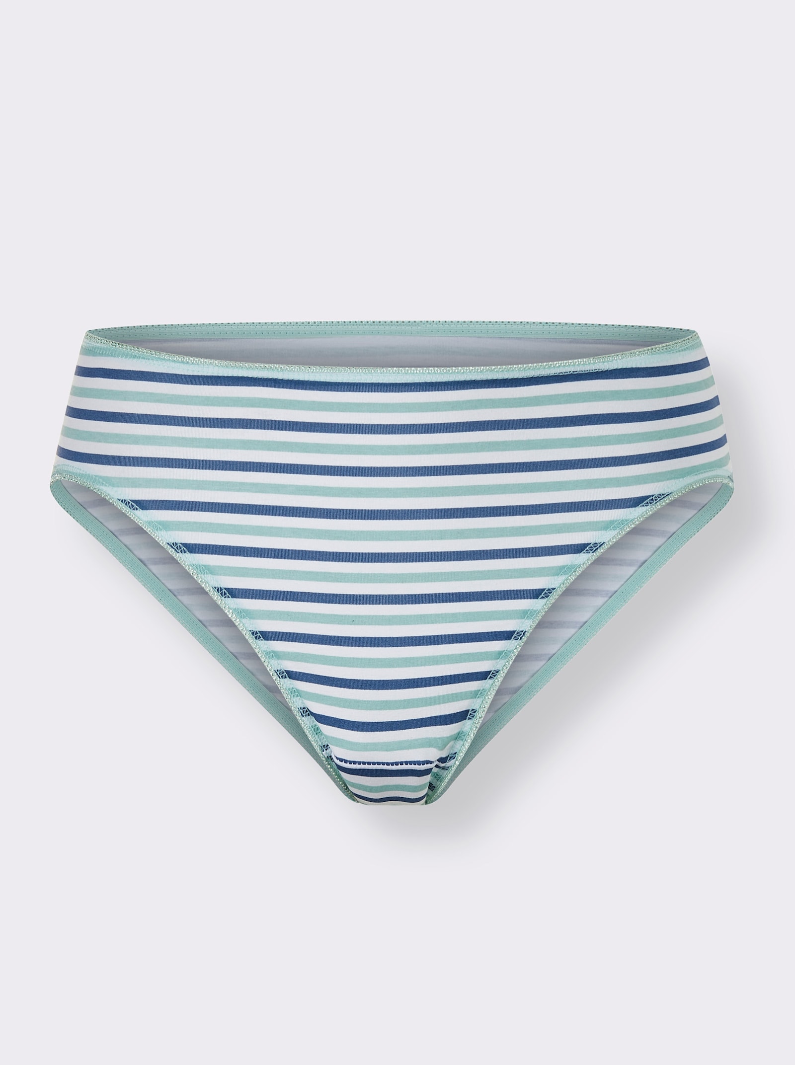 wäschepur Jazzpants - 2x mint gestreept + 2x mint geruit