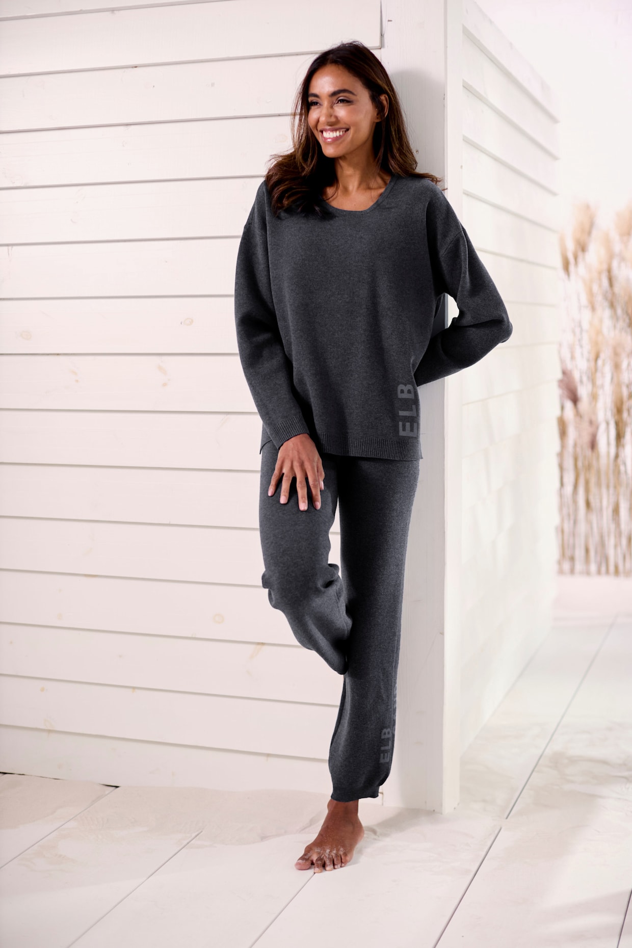 Elbsand Sweater - anthracite chiné