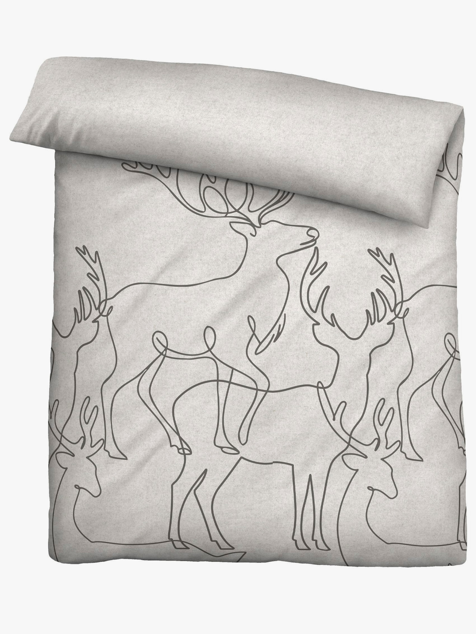 Biberna Bettwäsche - hellgrau