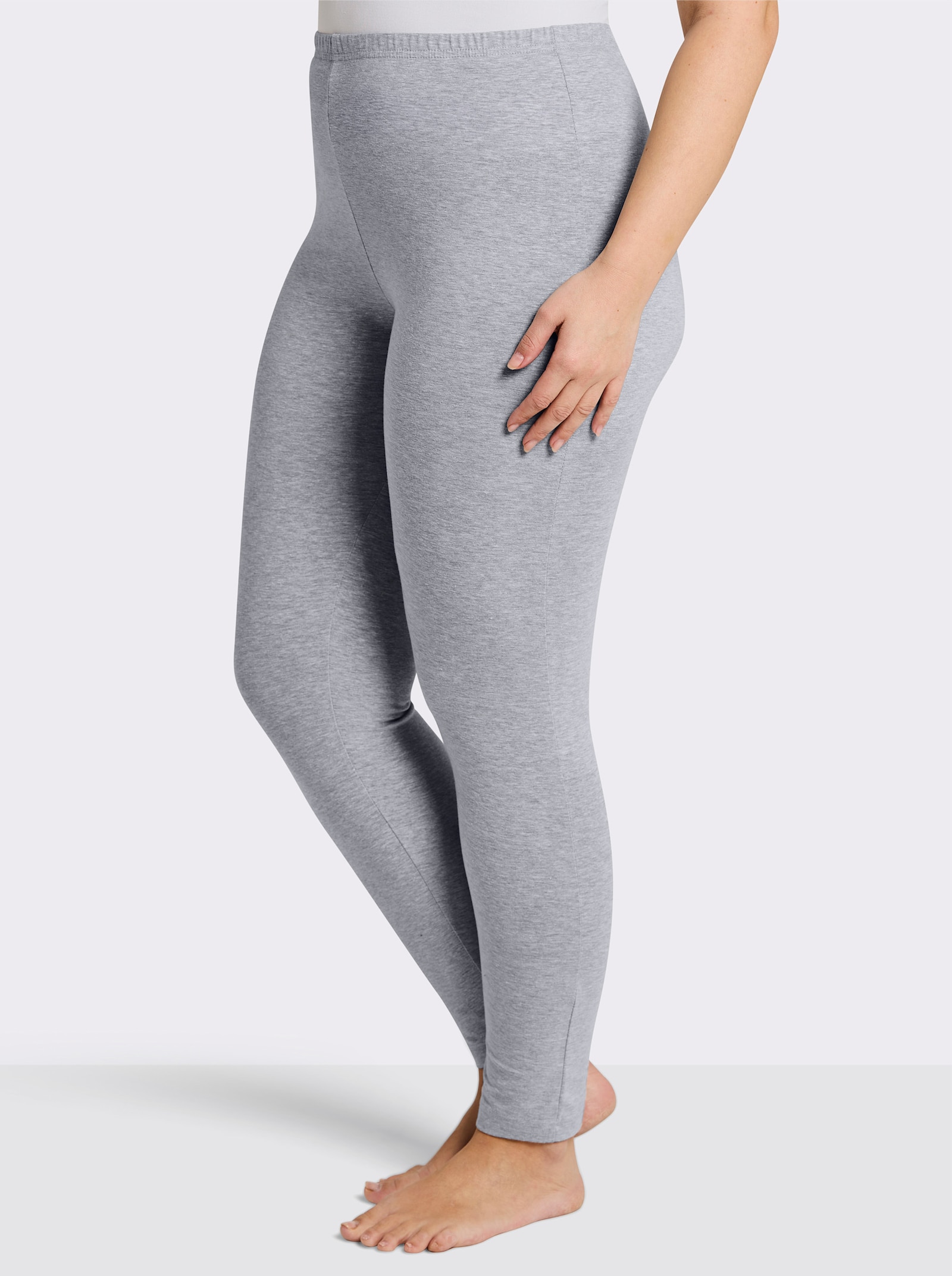 feel good Leggings - grau-meliert
