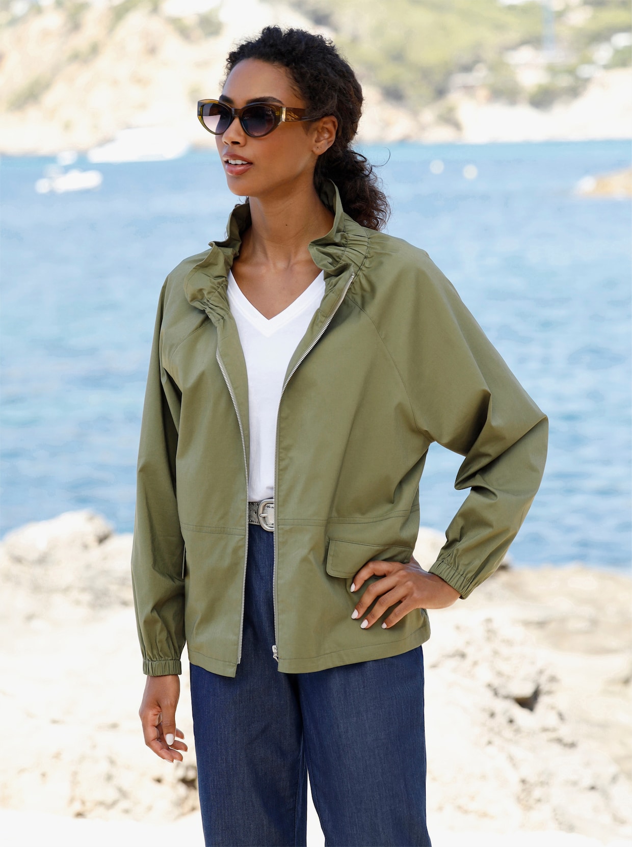 heine Blusenjacke - oliv
