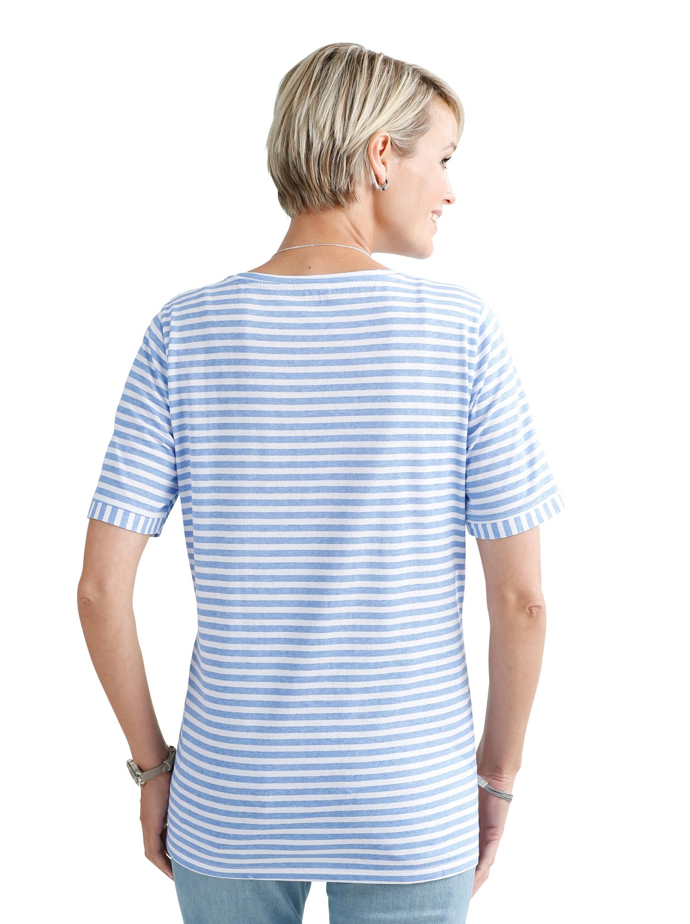 Shirt - bleu-geringelt