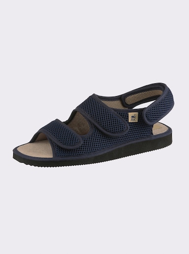  Sandale mit 3-fach-Klettverschluss - marine
