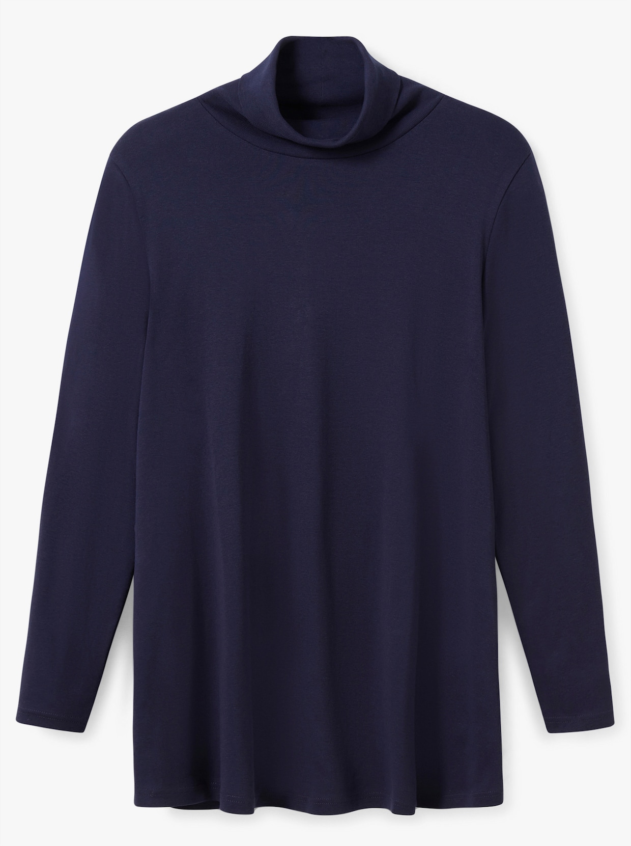 sheego Rollkragenshirt - marine