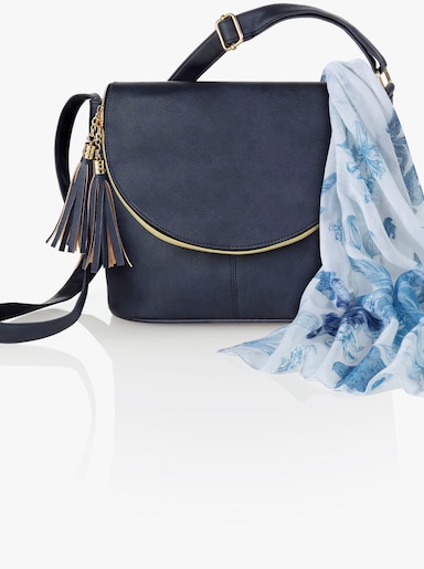 Handtasche + Tuch - marine