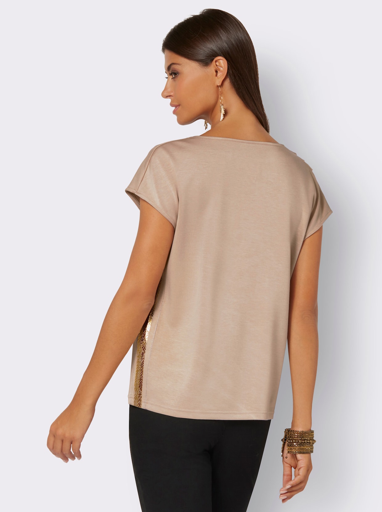 Wasserfallshirt - beige