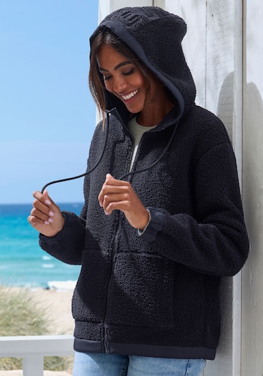 Elbsand Fleecejacke - schwarz