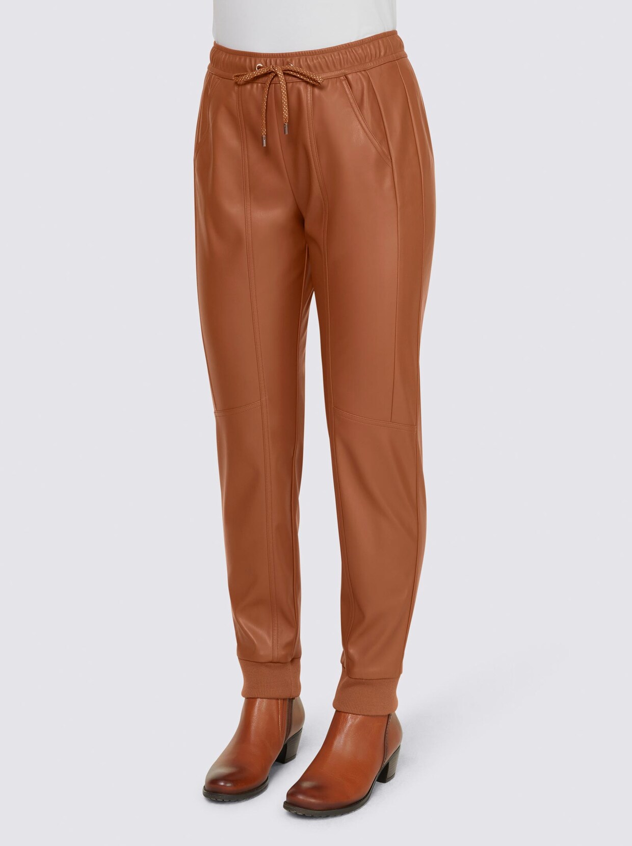 Linea Tesini Jogginghose - cognac