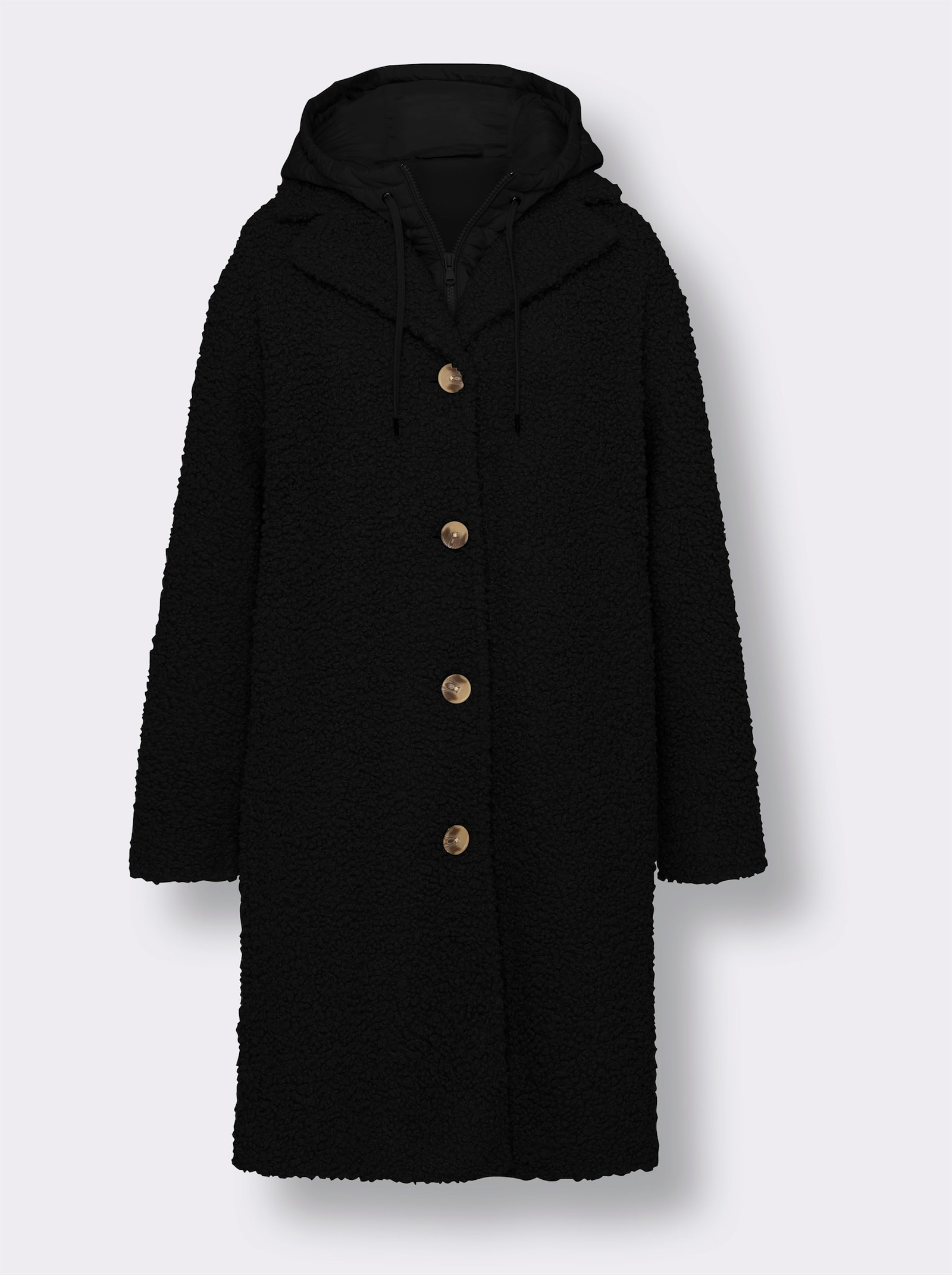 heine Kurzmantel mit herausnehmbarer Weste - schwarz