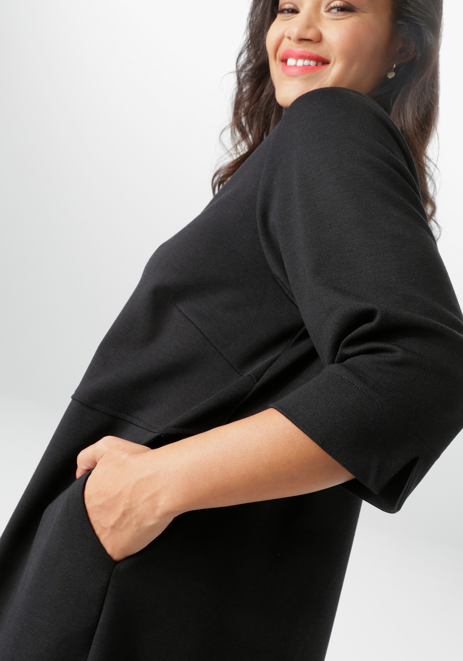 Aniston PLUS Jerseykleid - schwarz