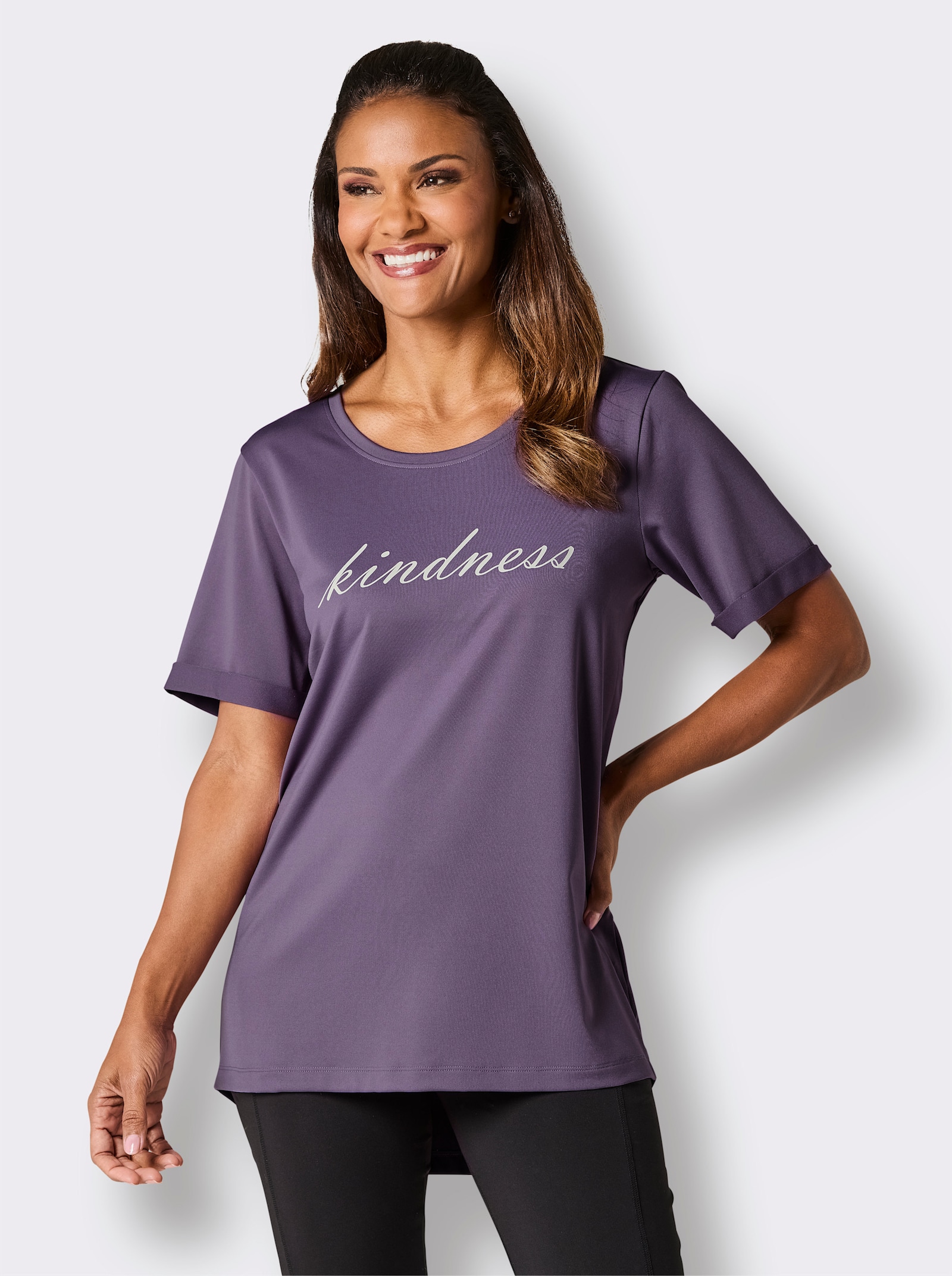 Catamaran Sports Funktionsshirt mit hinten längerem Saum - feige