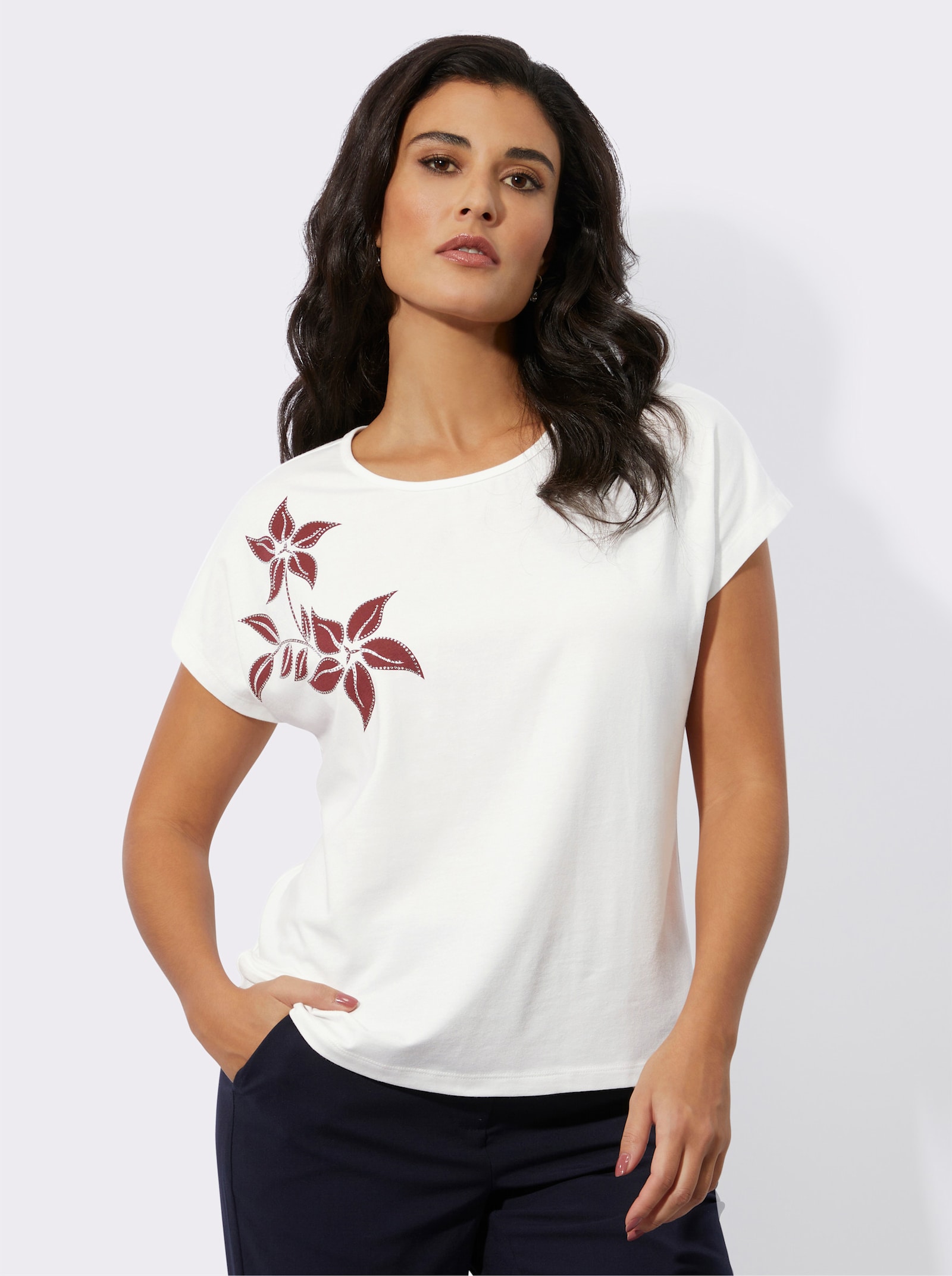 Shirt im hochwertigen Baumwoll-Modal-Mix - ecru