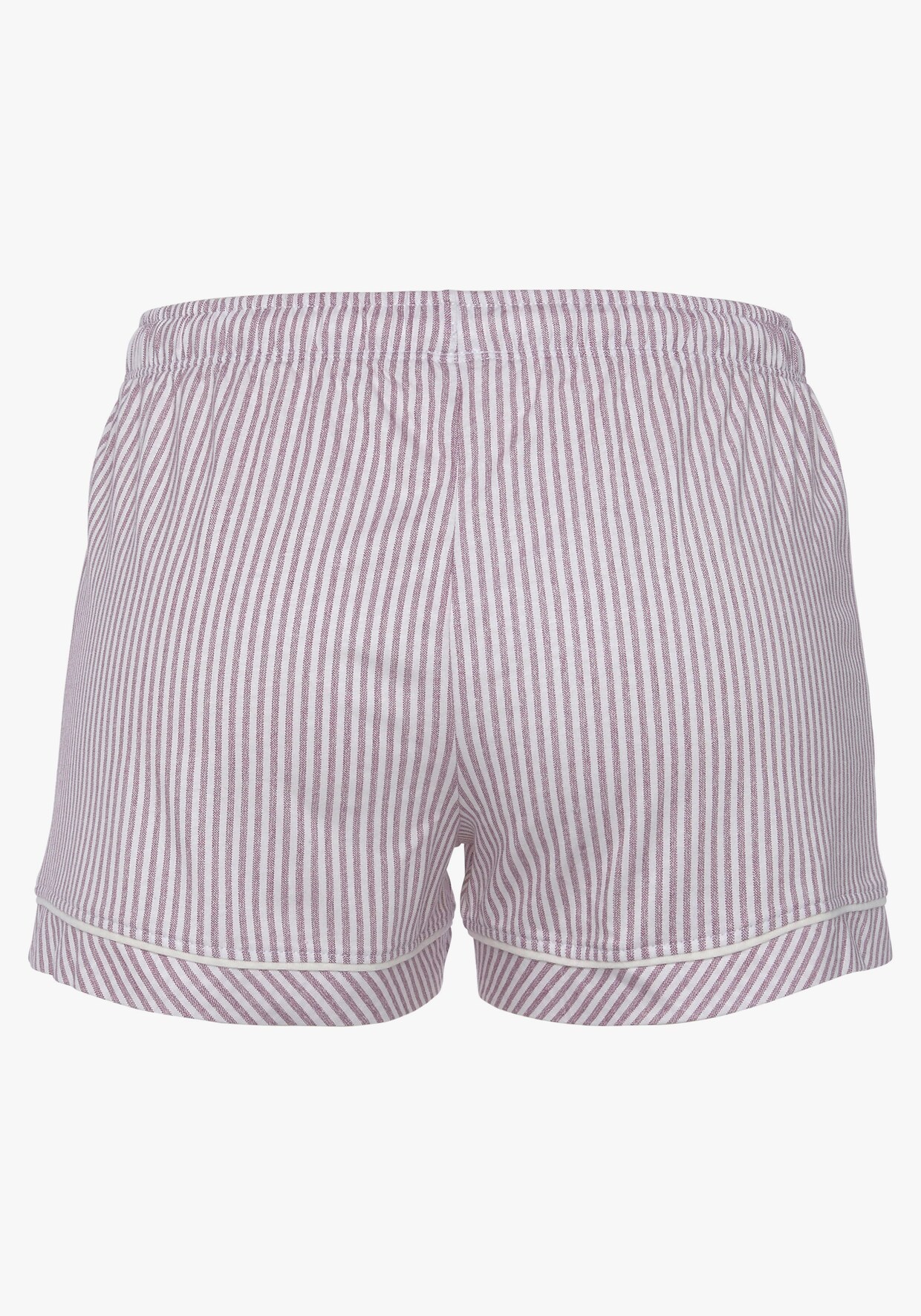 s.Oliver Korte pyjamabroek - bordeaux gestreept