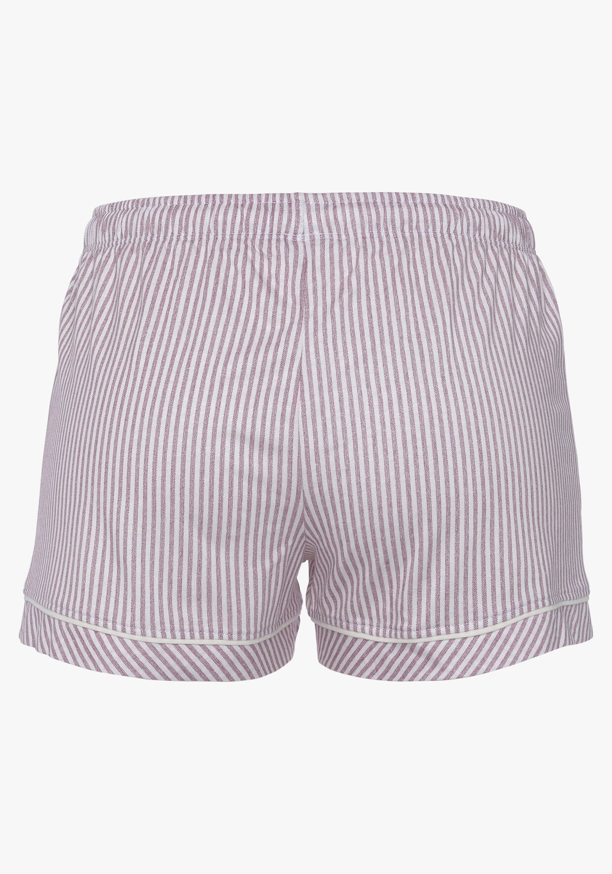 s.Oliver Pyjamashorts - bordeaux gestreift