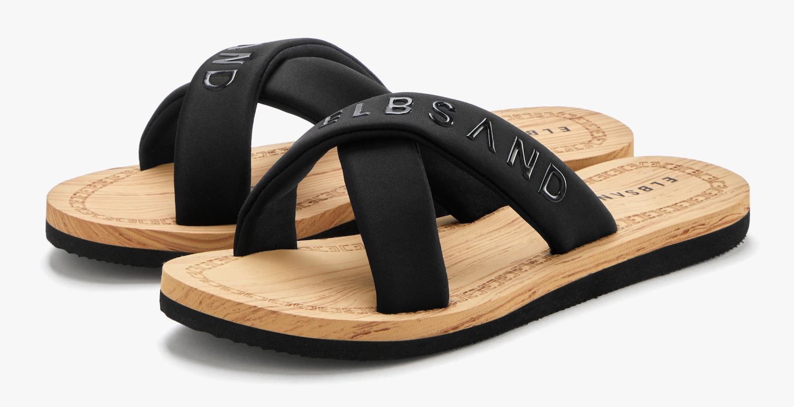 Elbsand Badepantolette - schwarz