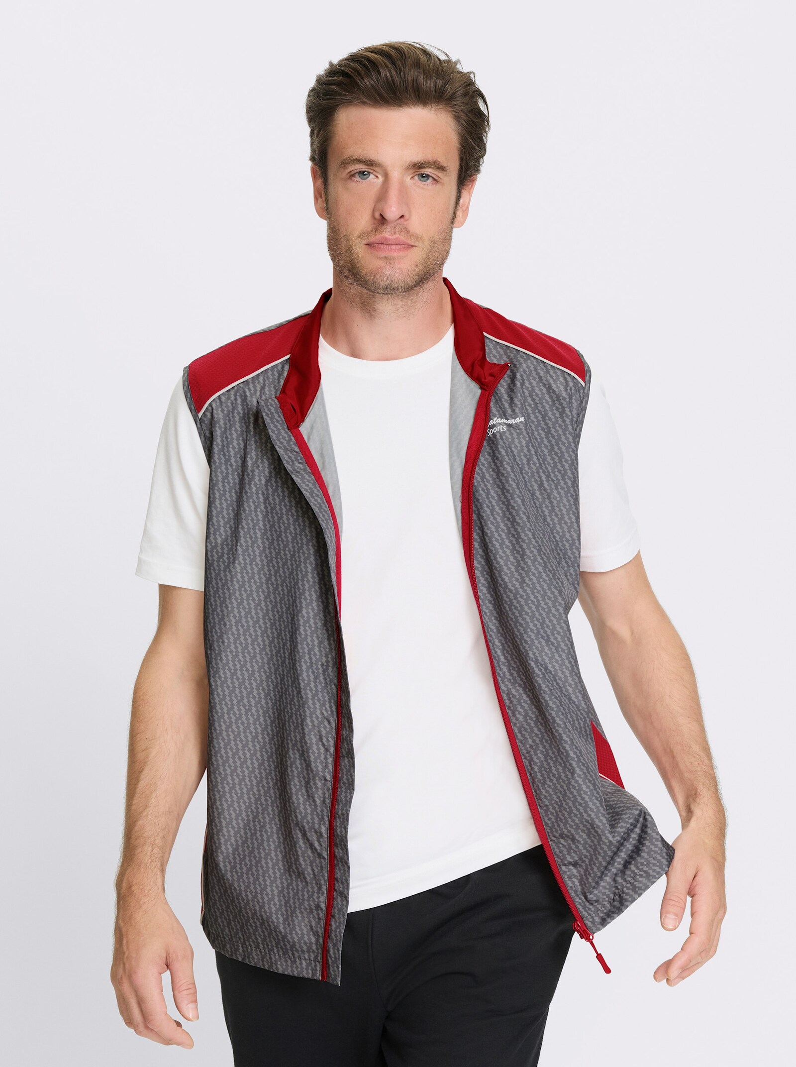 Catamaran Sports Functioneel gilet met ritszak achter - rood