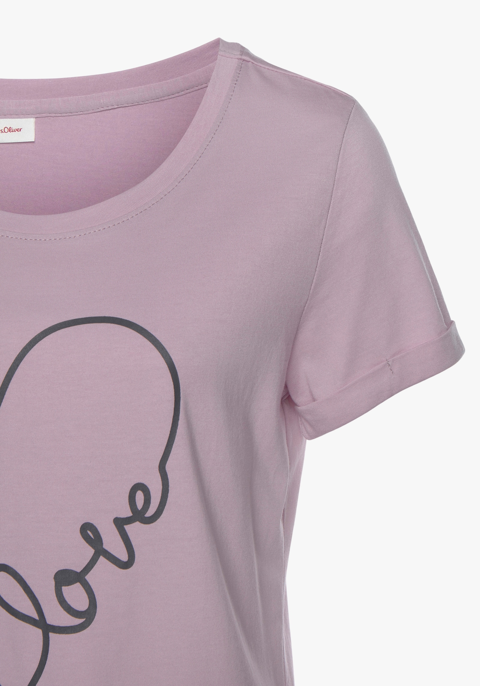 Vivance Dreams Pyjama court - violet, anthracite à motifs