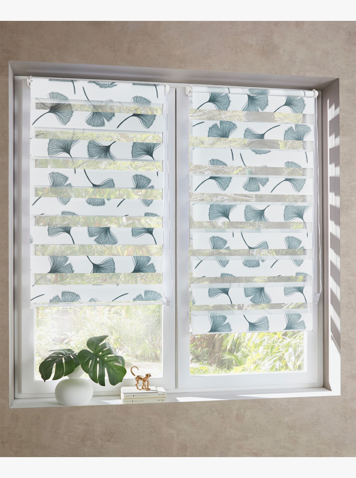 heine home Double enrouleur - blanc-gris